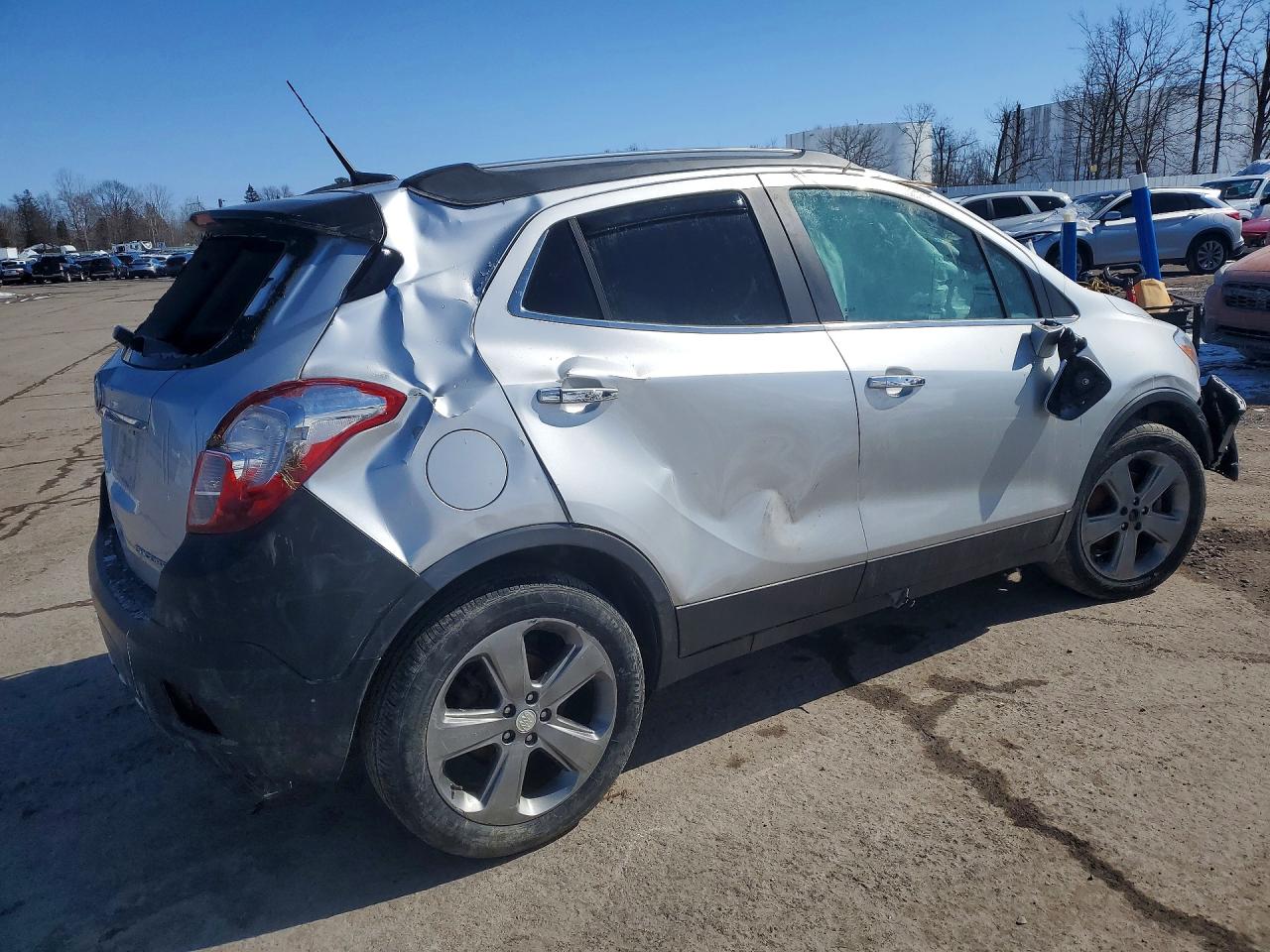 2014 Buic Encore Convenience Silver vin: KL4CJBSB0EB574348