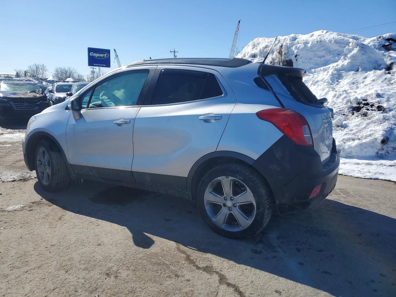 2014 Buic Encore Convenience Silver vin: KL4CJBSB0EB574348