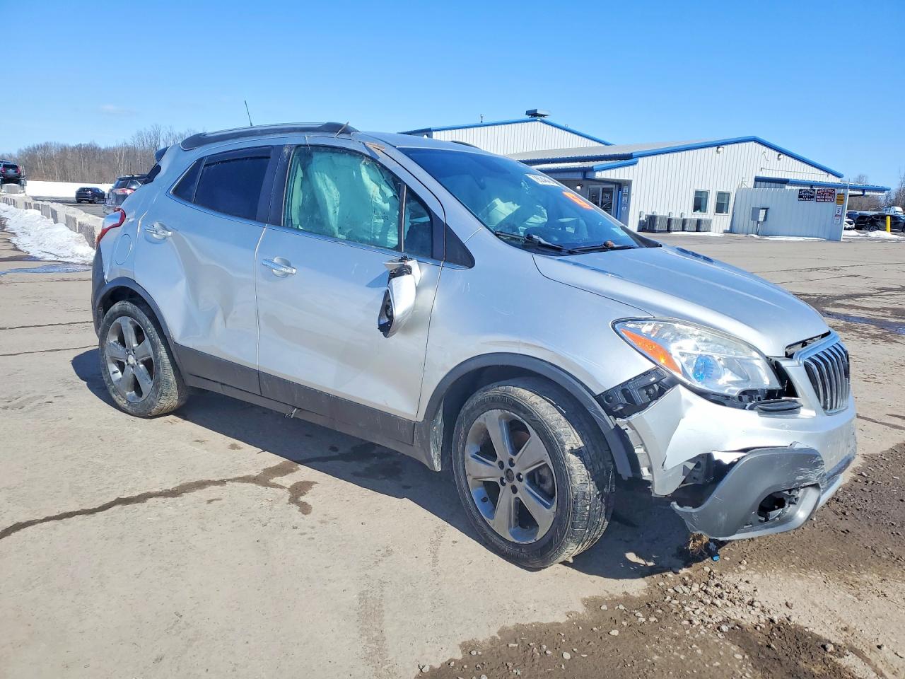 2014 Buic Encore Convenience Silver vin: KL4CJBSB0EB574348