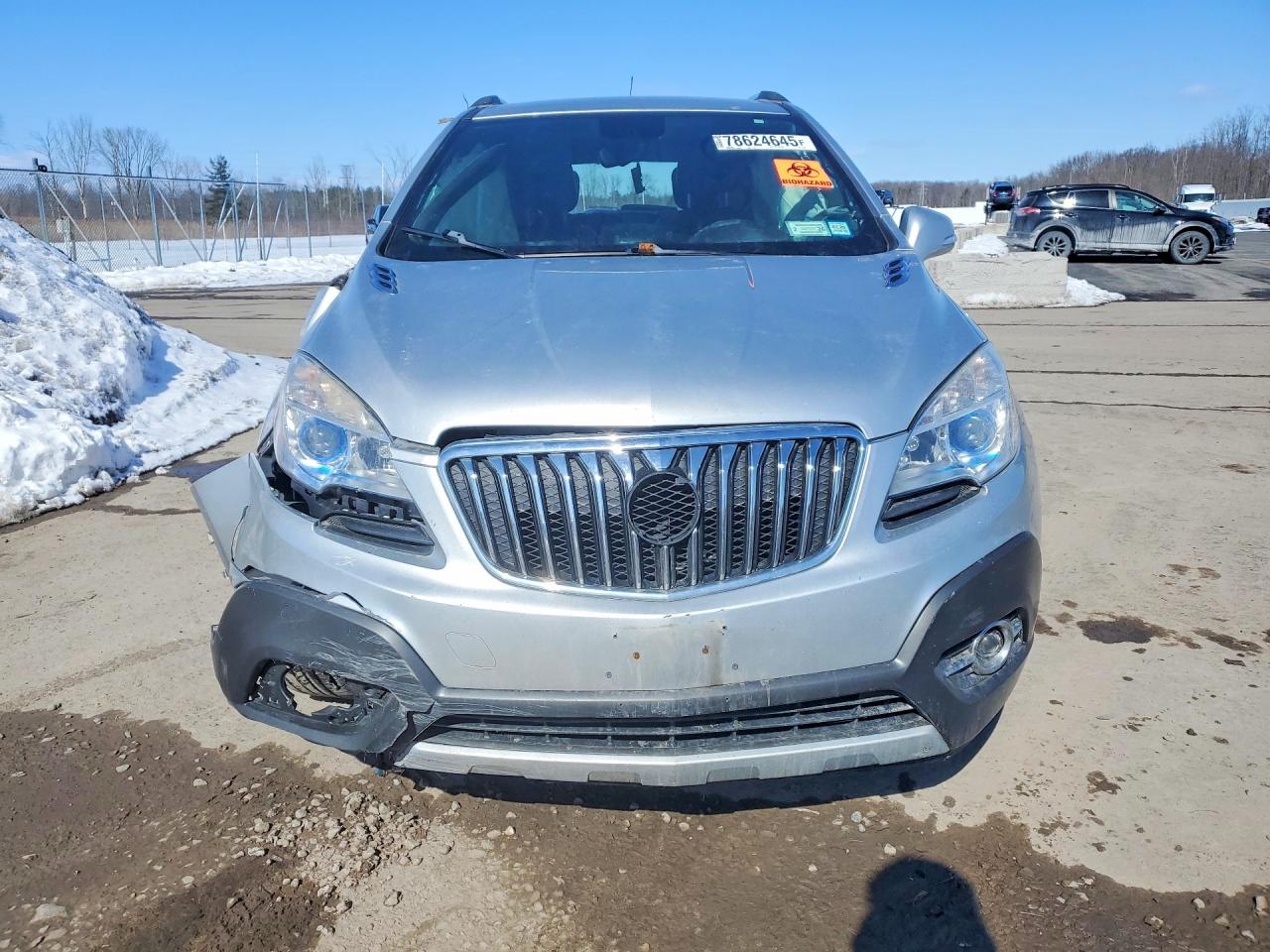 2014 Buic Encore Convenience Silver vin: KL4CJBSB0EB574348