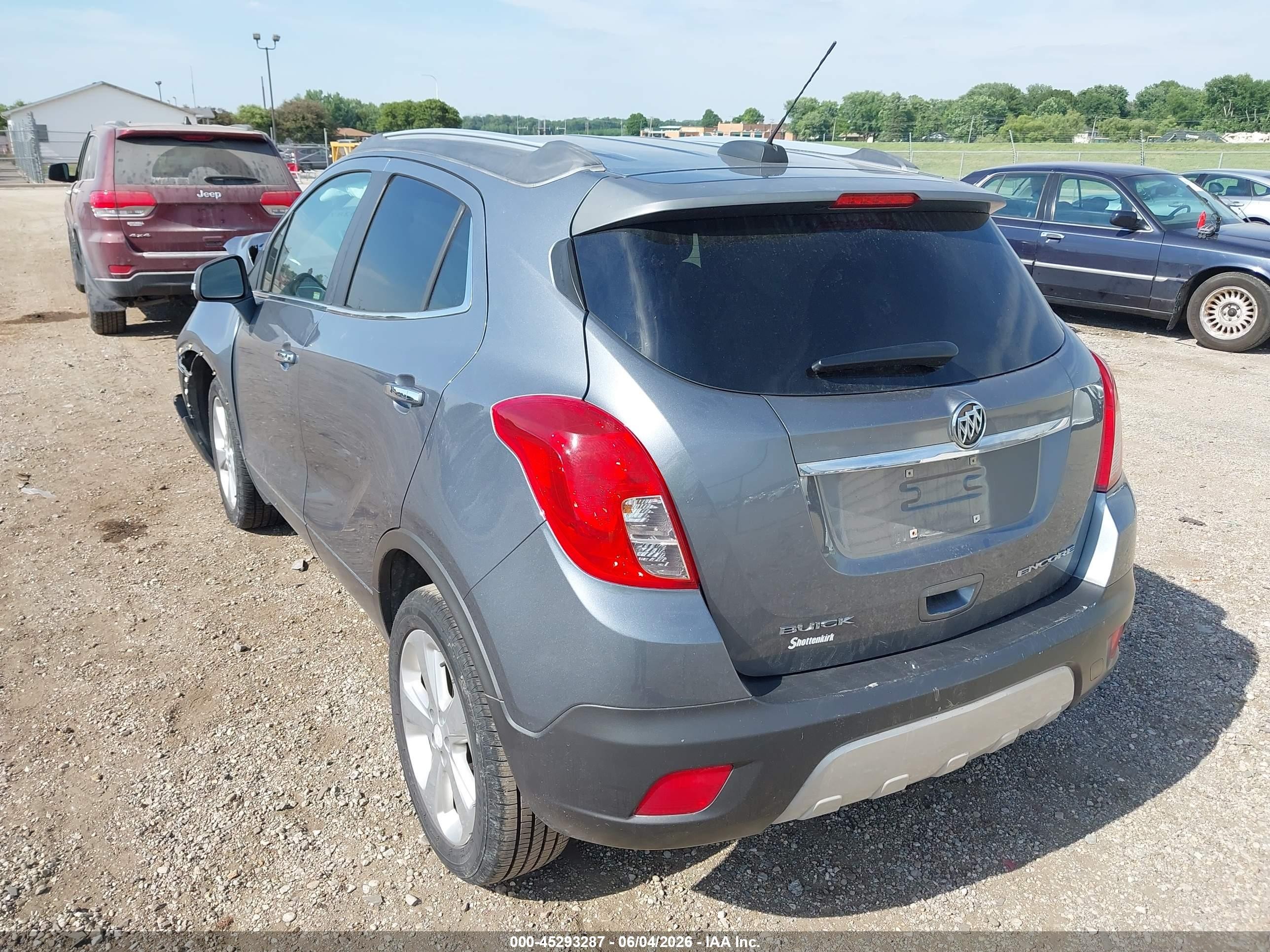 2015 Buick Encore Convenience Gray vin: KL4CJBSB0FB133661