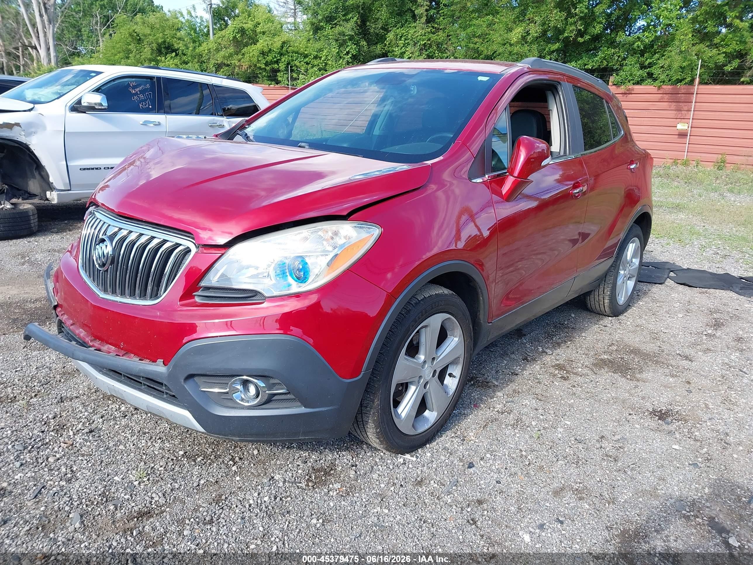 2015 Buick Encore Convenience Красный vin: KL4CJBSB0FB244453