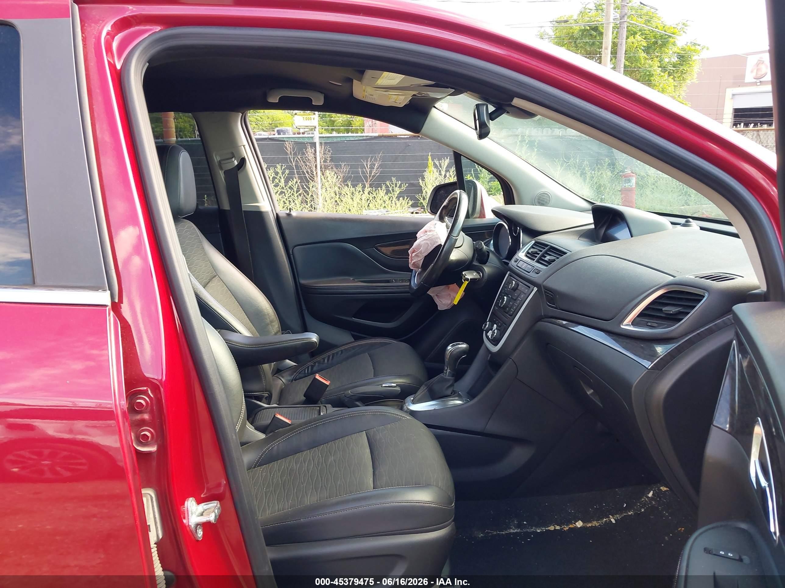 2015 Buick Encore Convenience Красный vin: KL4CJBSB0FB244453