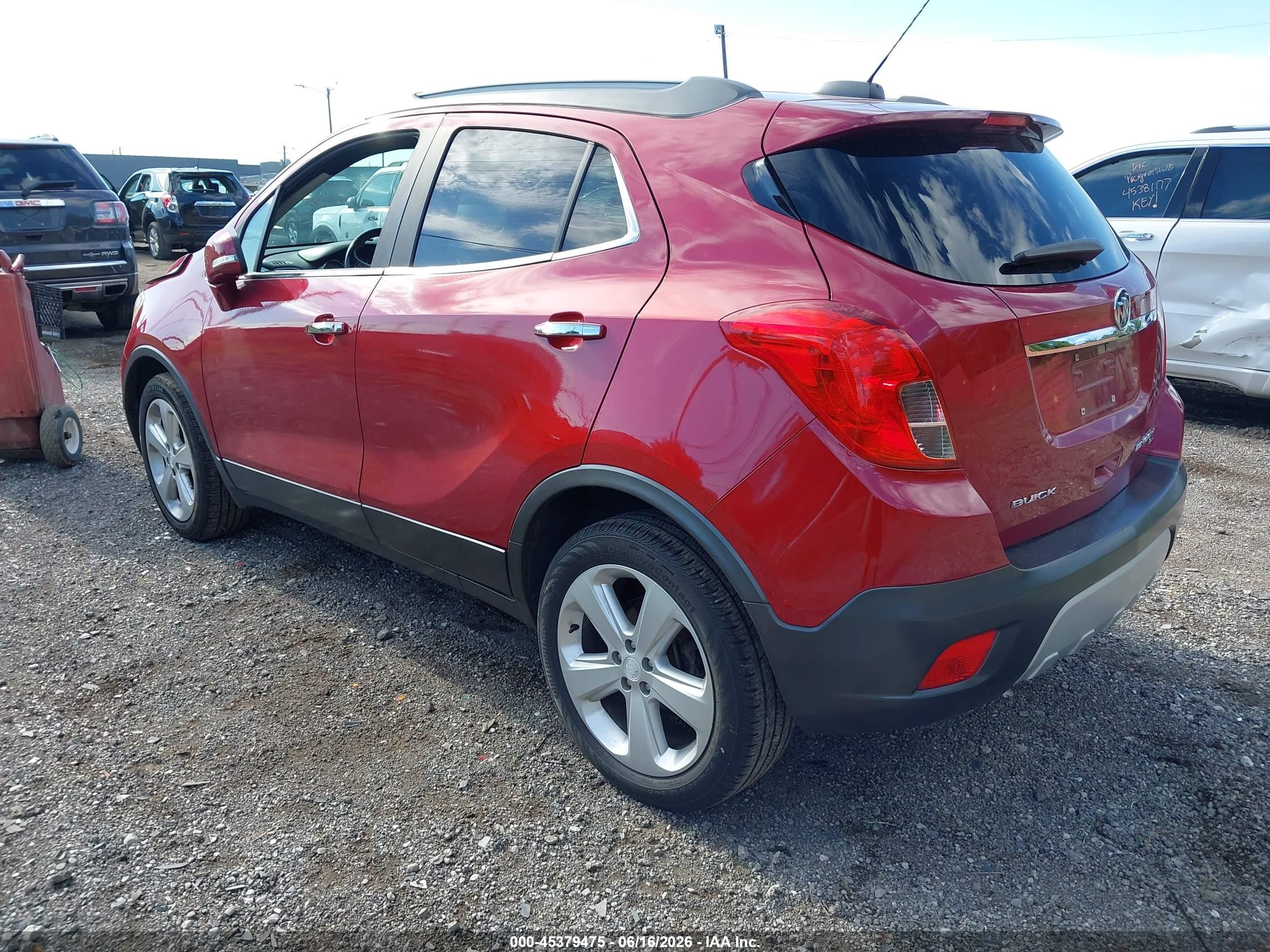 2015 Buick Encore Convenience Красный vin: KL4CJBSB0FB244453
