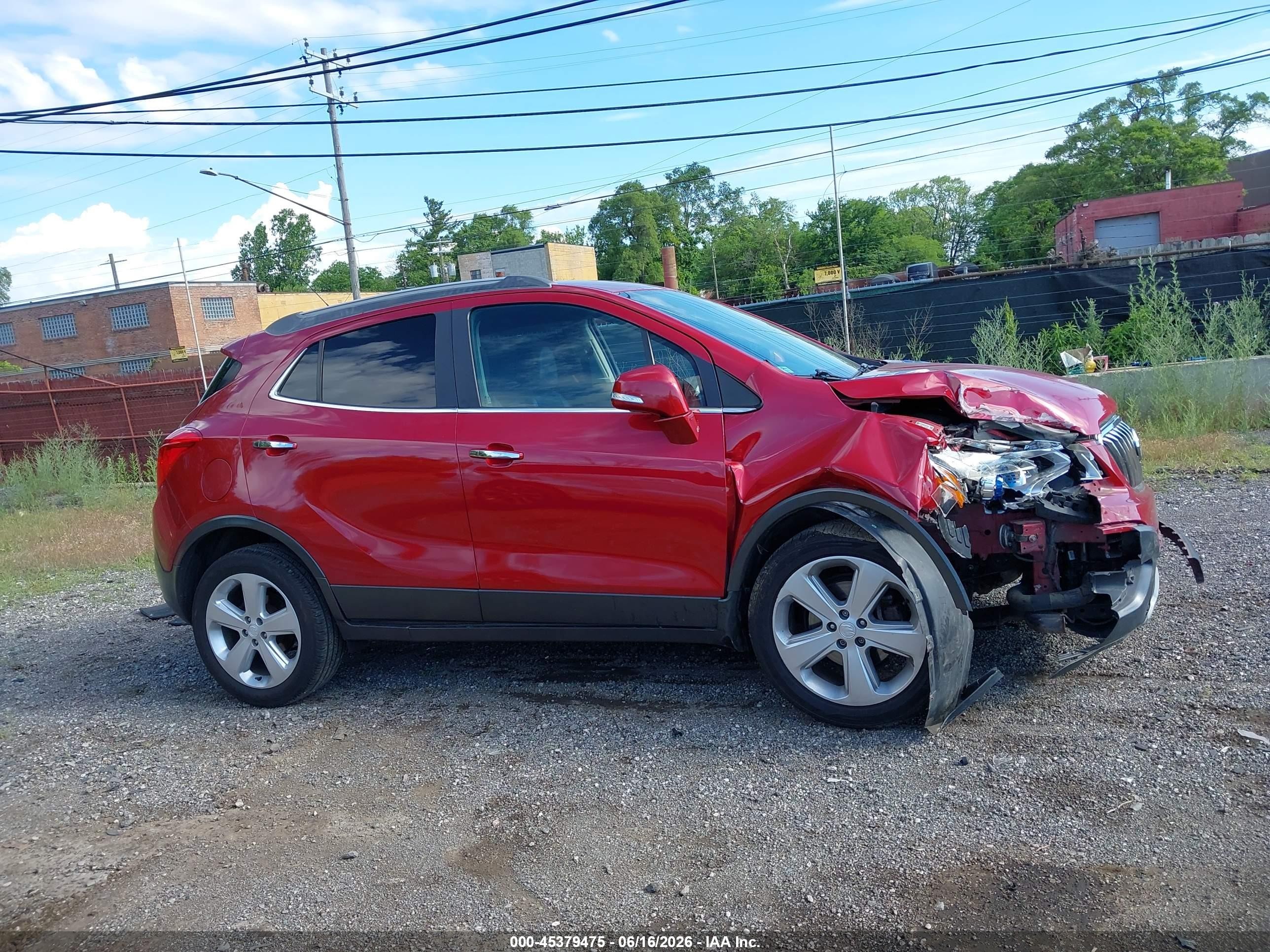 2015 Buick Encore Convenience Красный vin: KL4CJBSB0FB244453