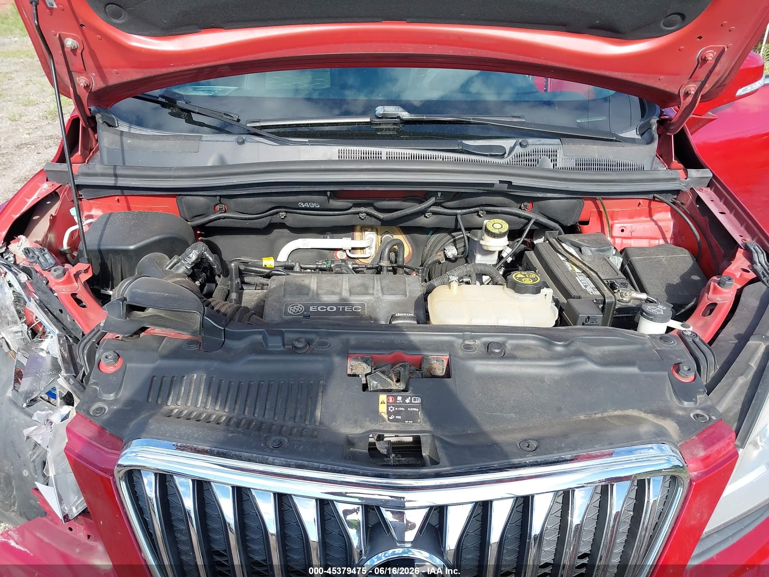 2015 Buick Encore Convenience Красный vin: KL4CJBSB0FB244453