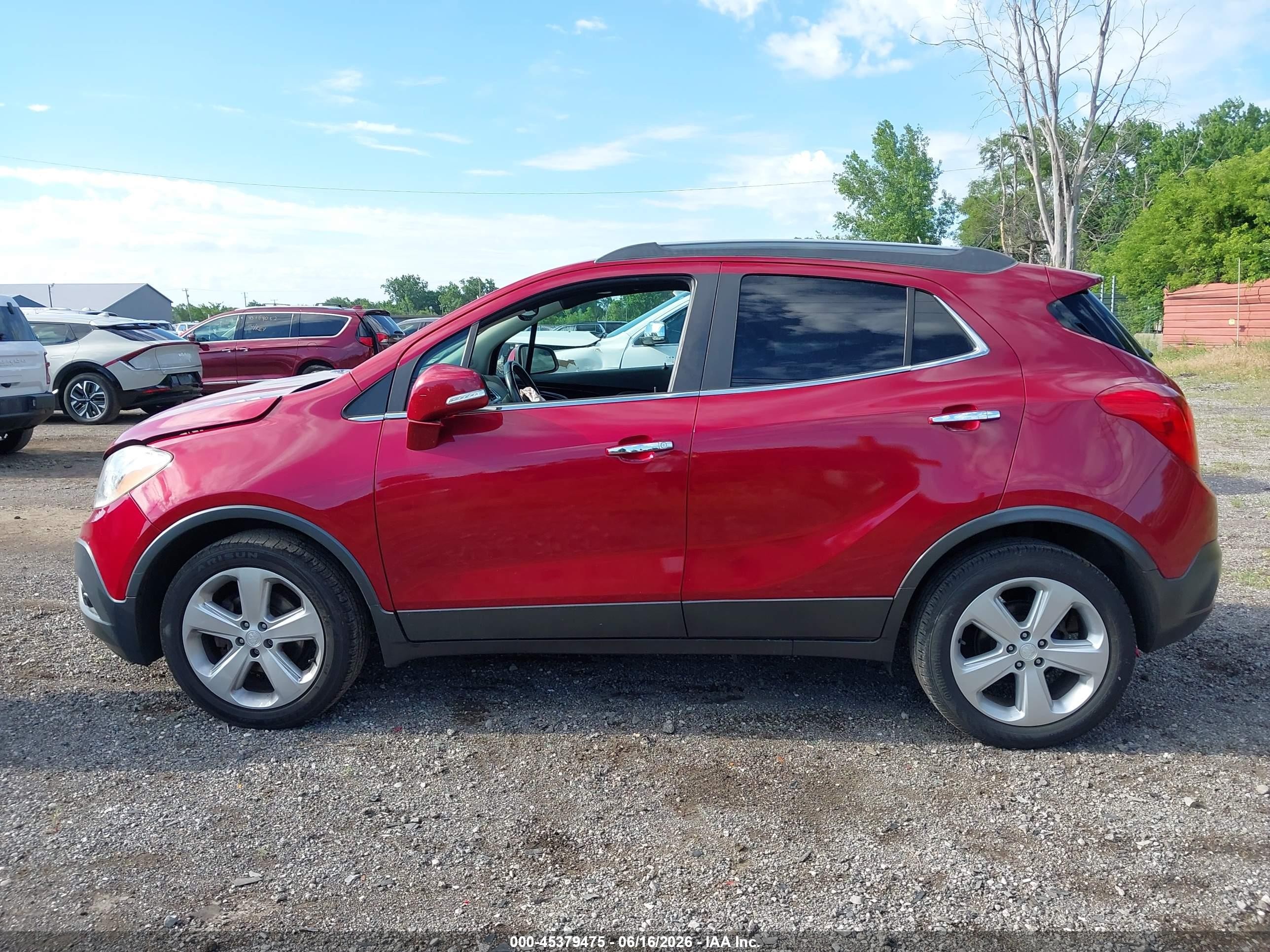 2015 Buick Encore Convenience Красный vin: KL4CJBSB0FB244453