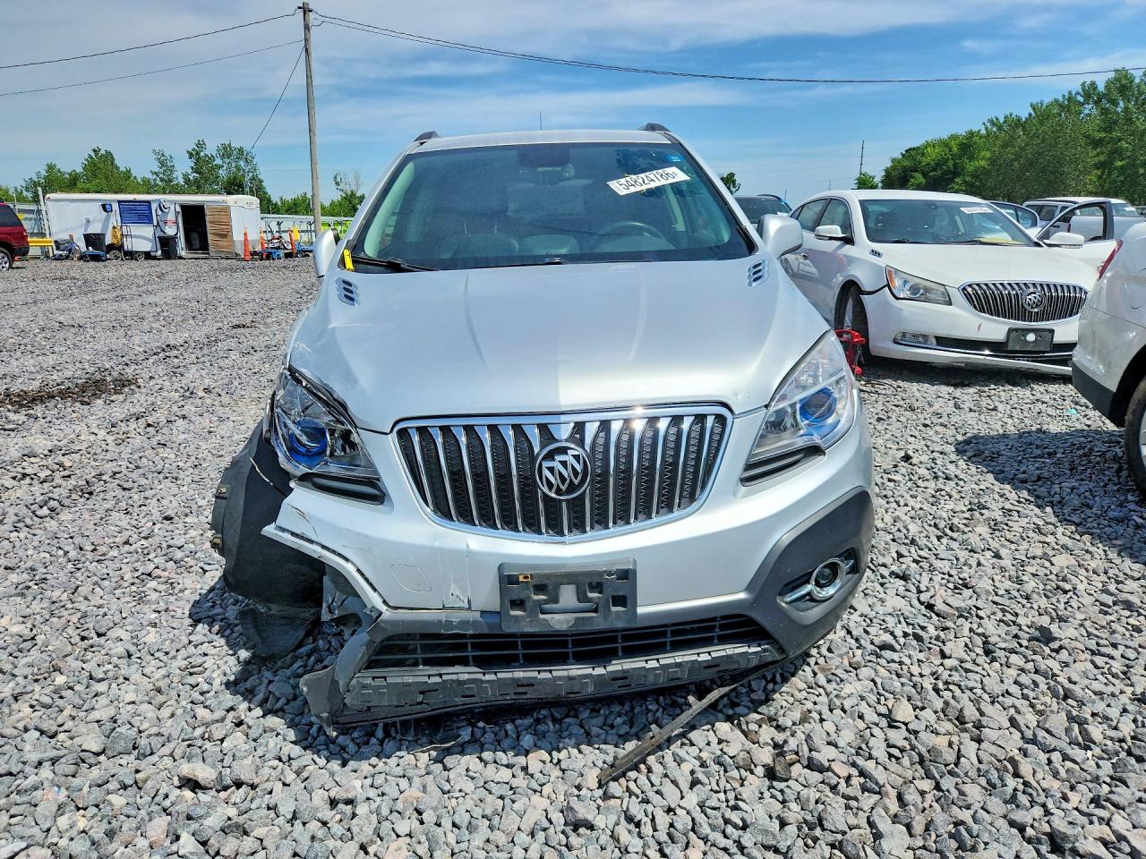 2013 Buick Encore Convenience Silver vin: KL4CJBSB1DB131625