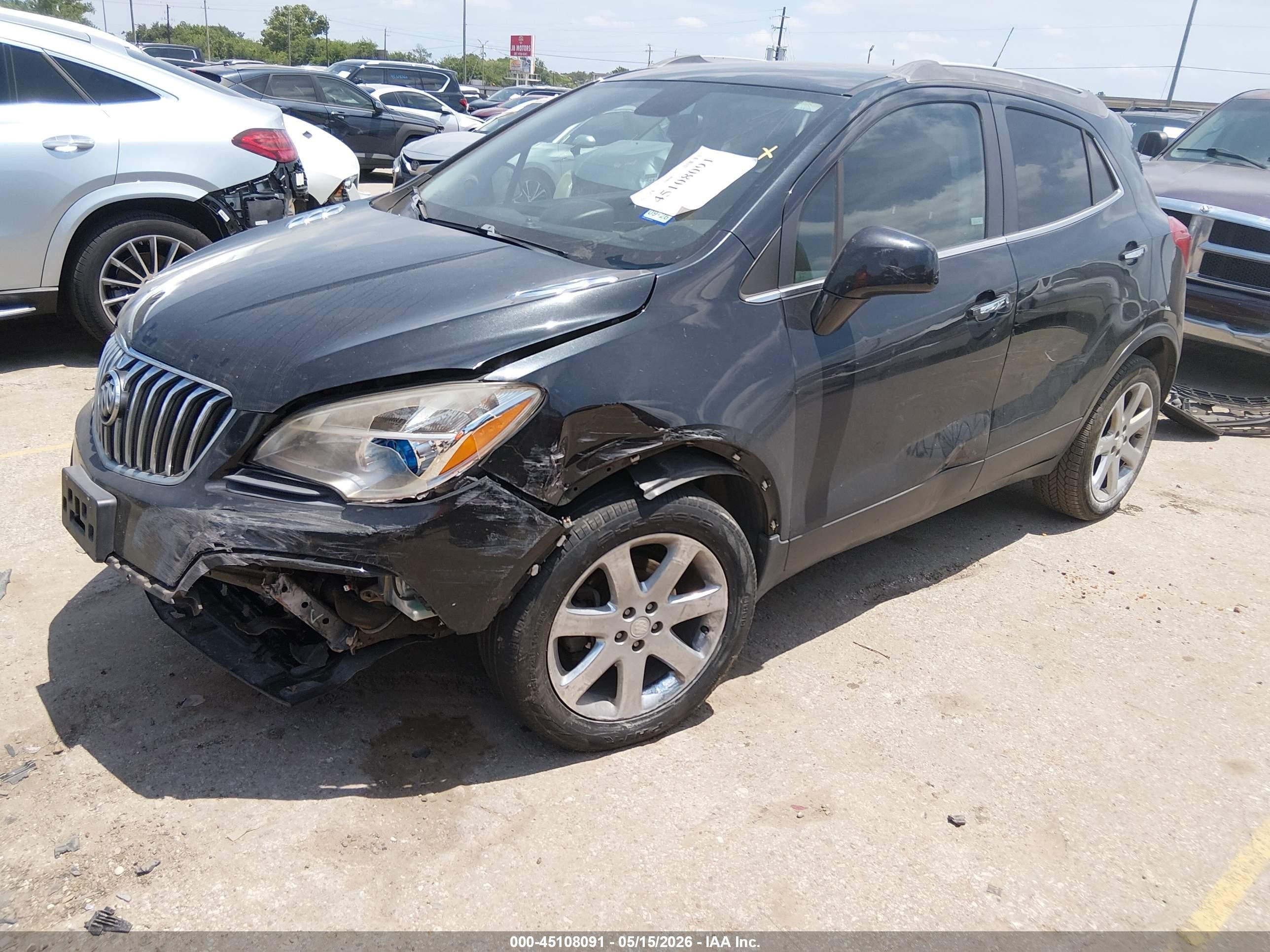 2013 Buick Encore Convenience Black vin: KL4CJBSB1DB193882