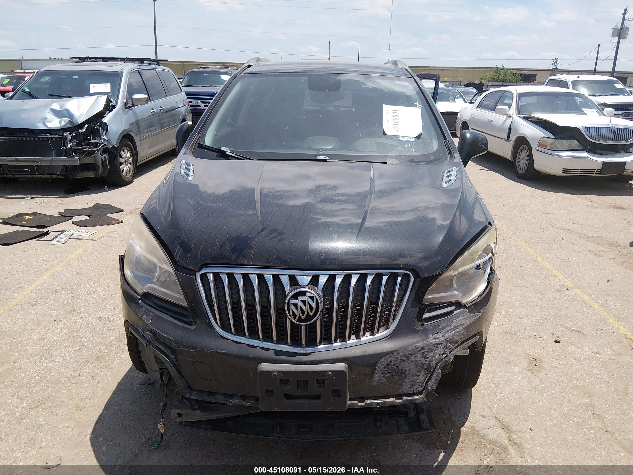 2013 Buick Encore Convenience Black vin: KL4CJBSB1DB193882