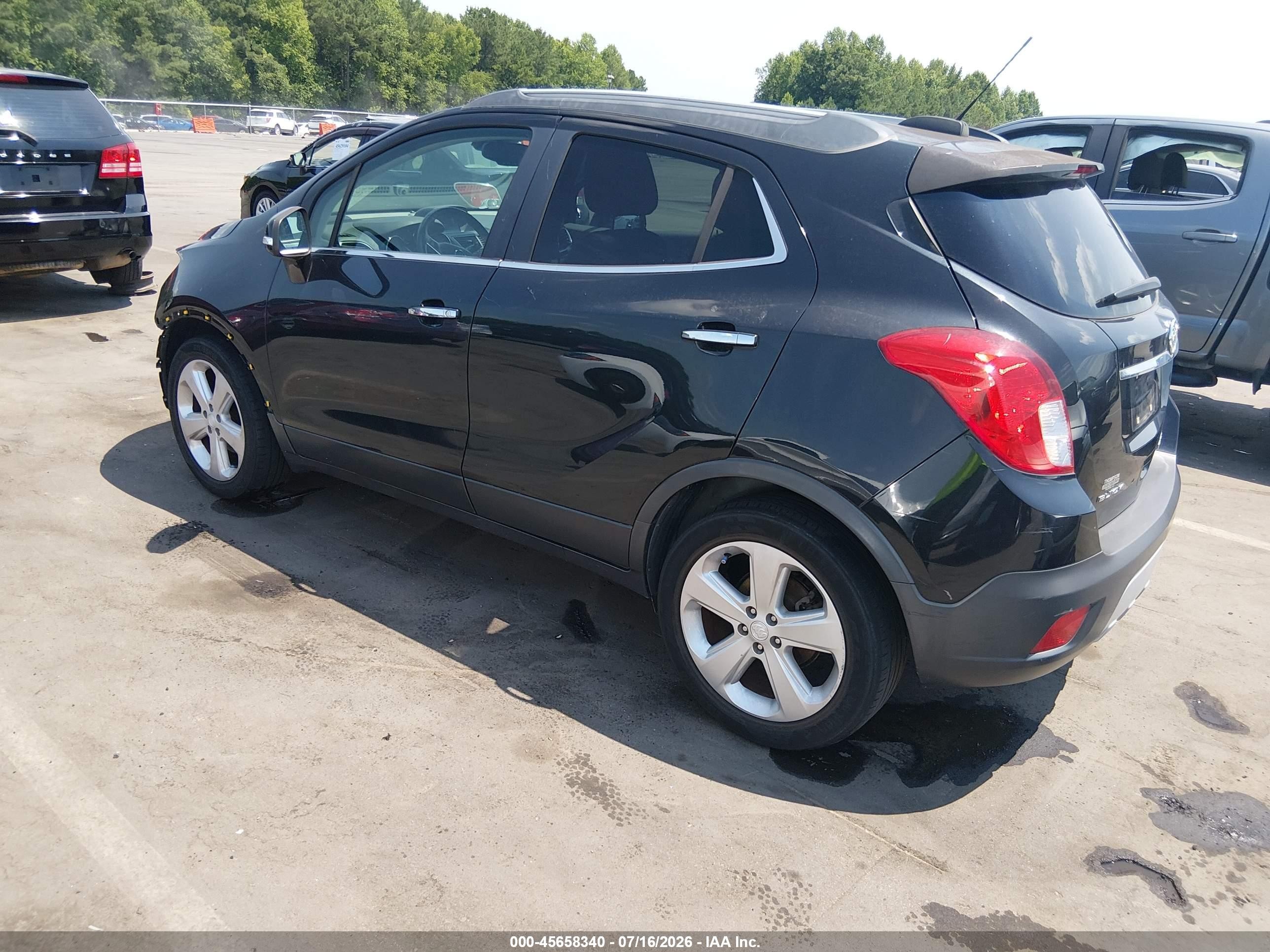 2015 Buick Encore Convenience Black vin: KL4CJBSB1FB147861