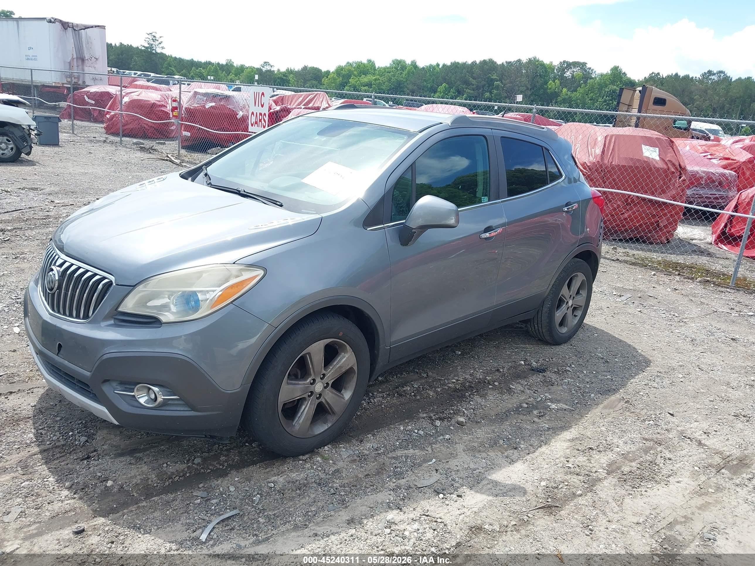 2013 Buick Encore Convenience Gray vin: KL4CJBSB2DB097050