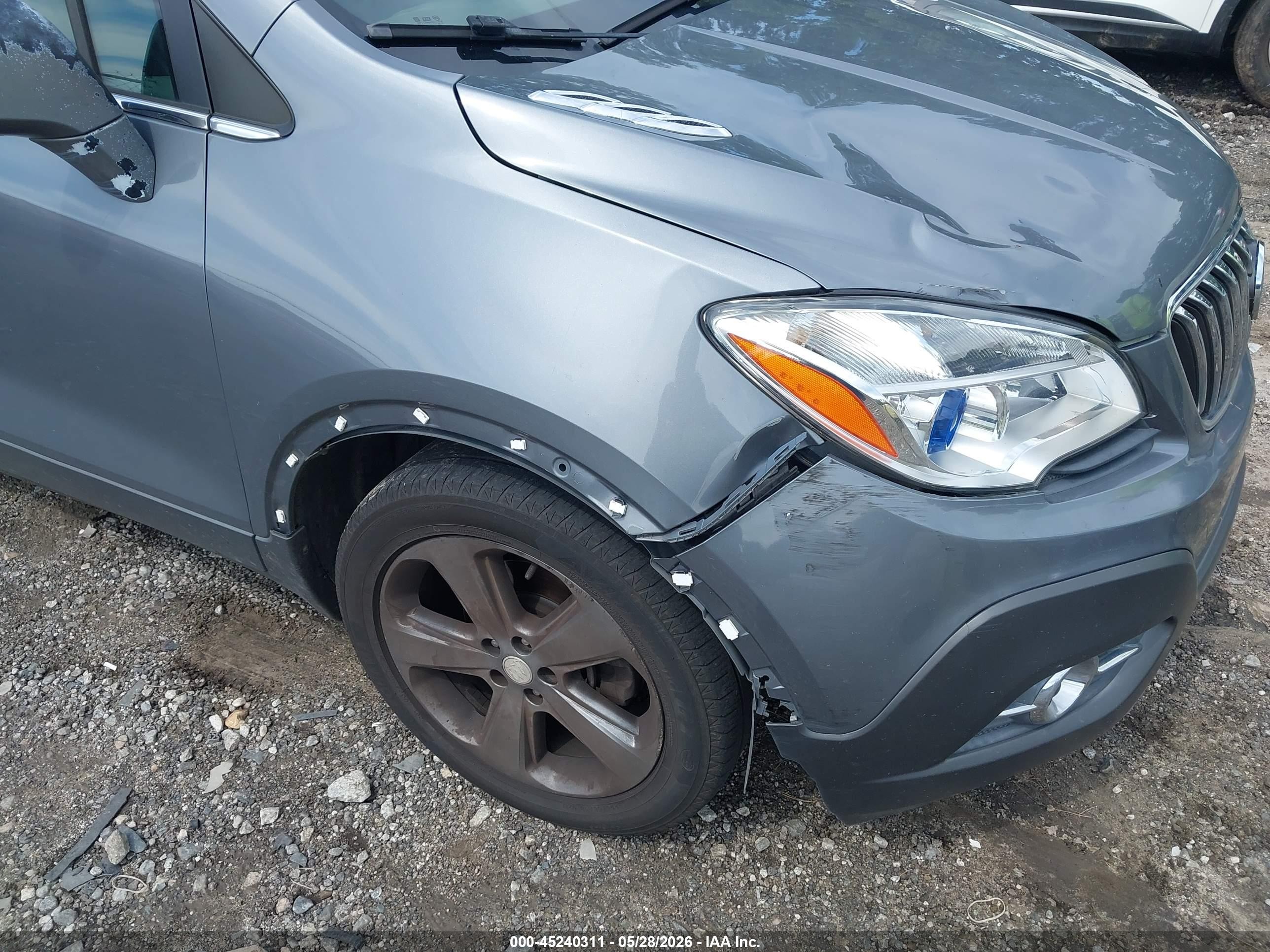 2013 Buick Encore Convenience Gray vin: KL4CJBSB2DB097050
