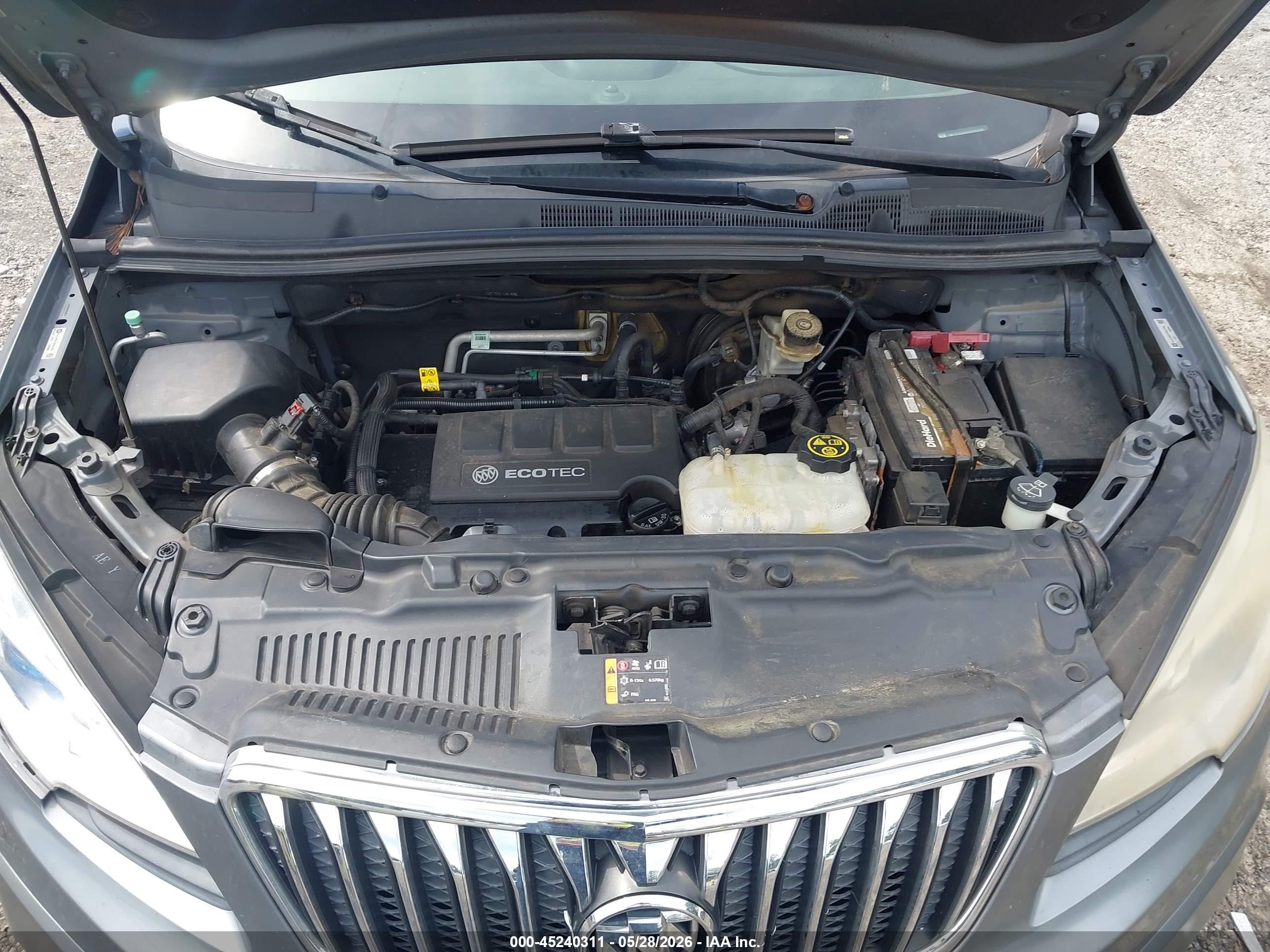 2013 Buick Encore Convenience Gray vin: KL4CJBSB2DB097050