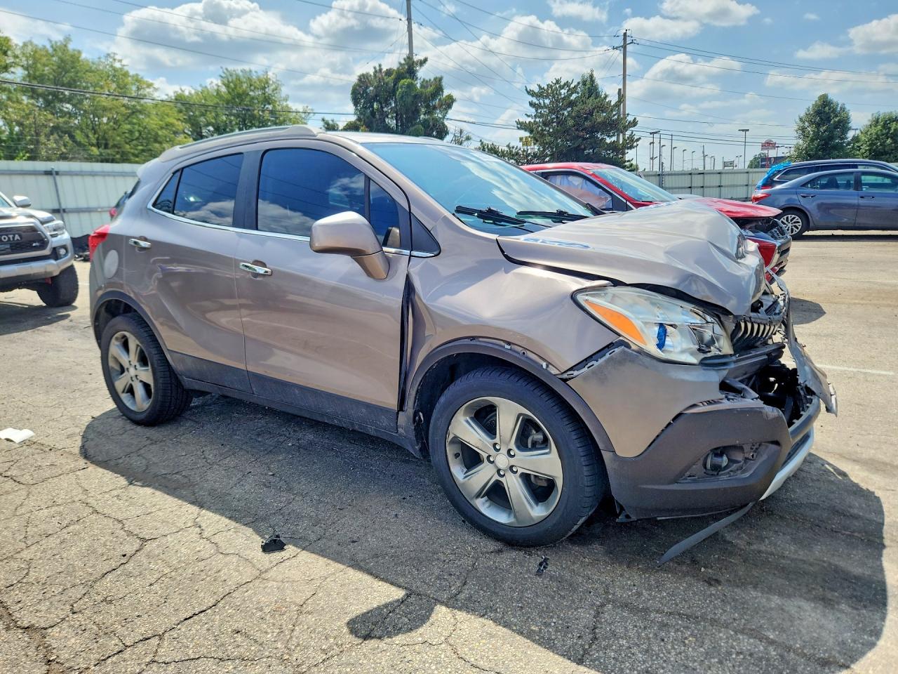 2013 Buick Encore Convenience Brown vin: KL4CJBSB2DB193938