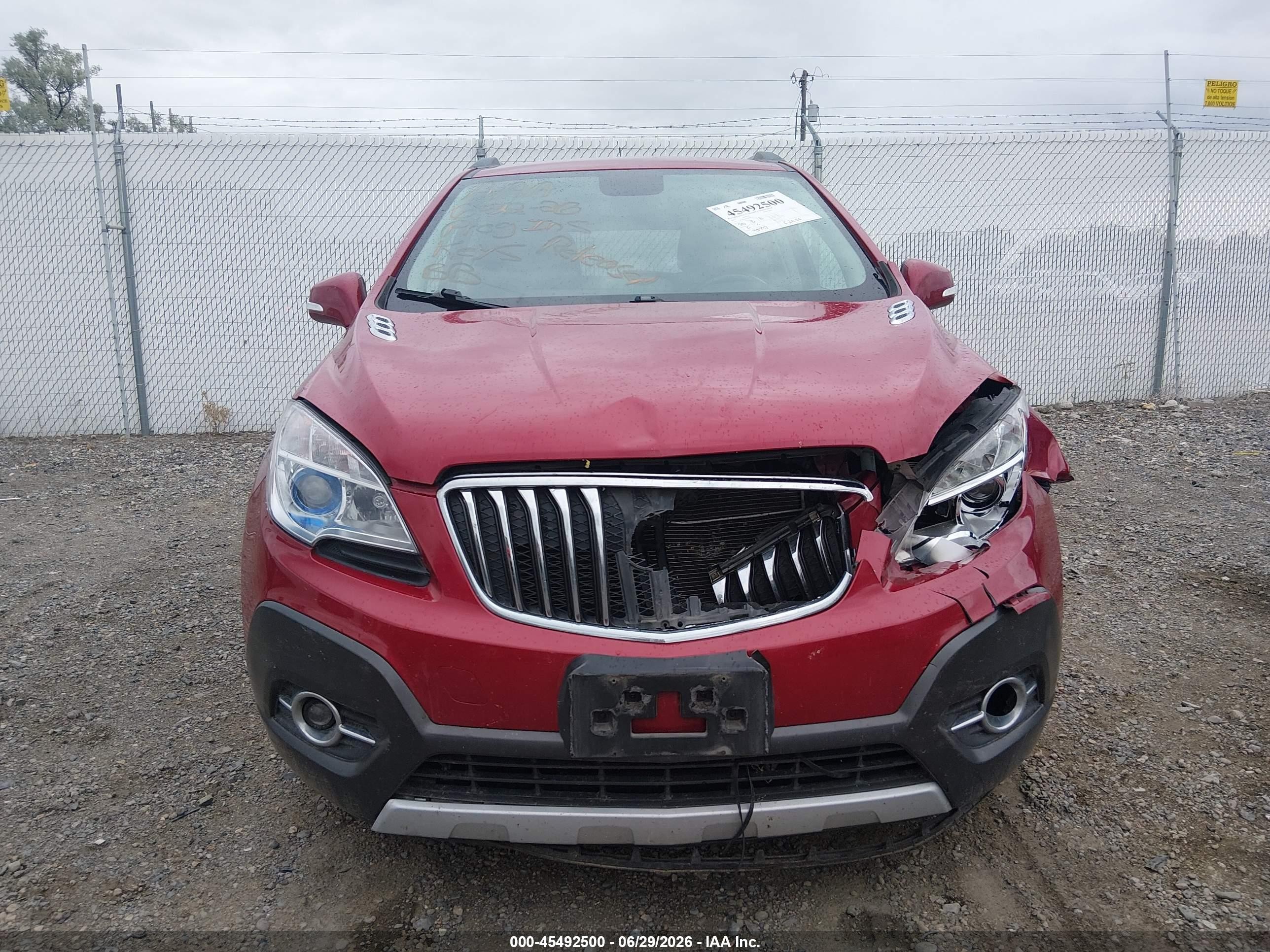 2015 Buick Encore Convenience Red vin: KL4CJBSB2FB085659