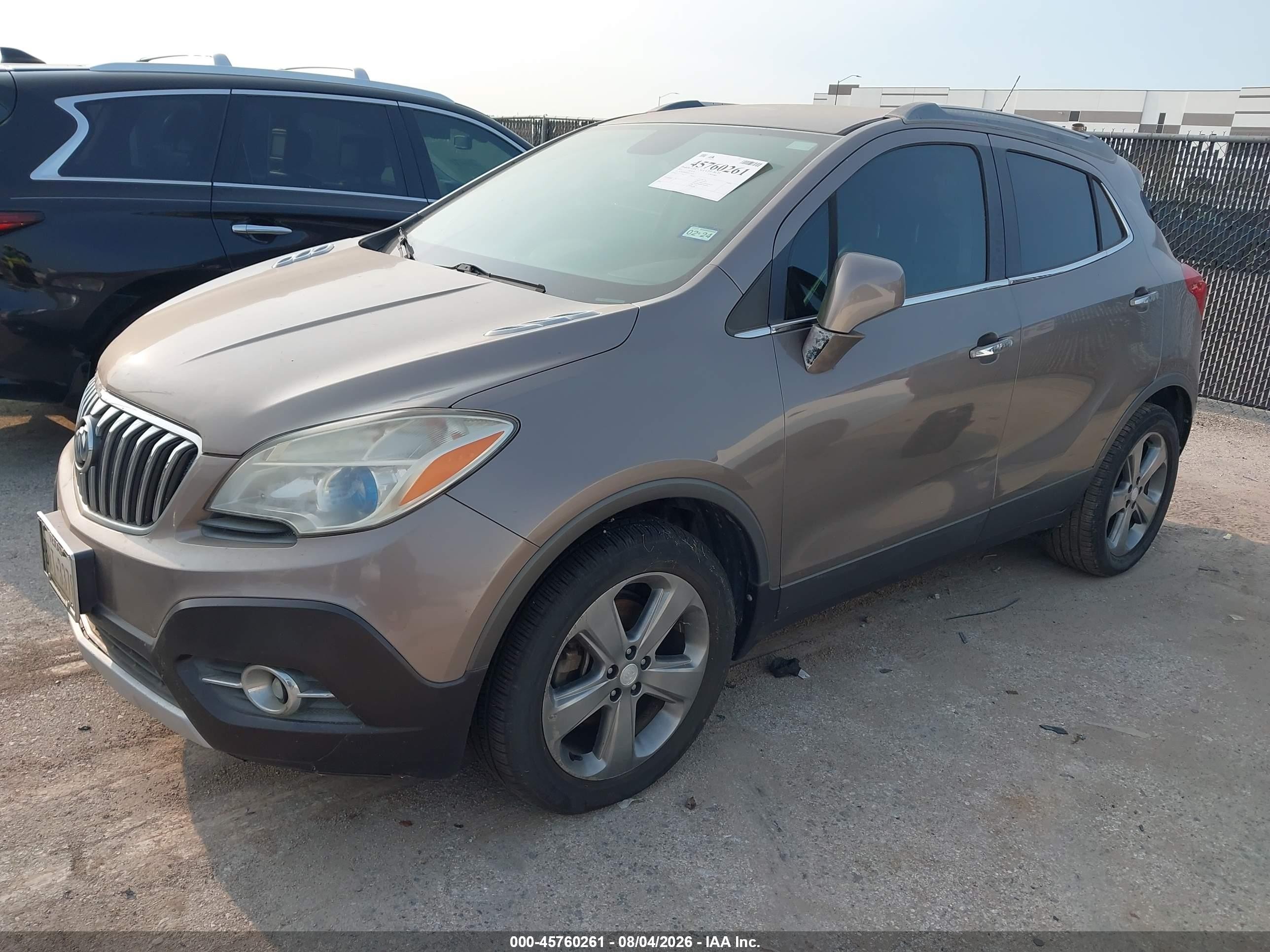 2013 Buick Encore Convenience Brown vin: KL4CJBSB3DB077079