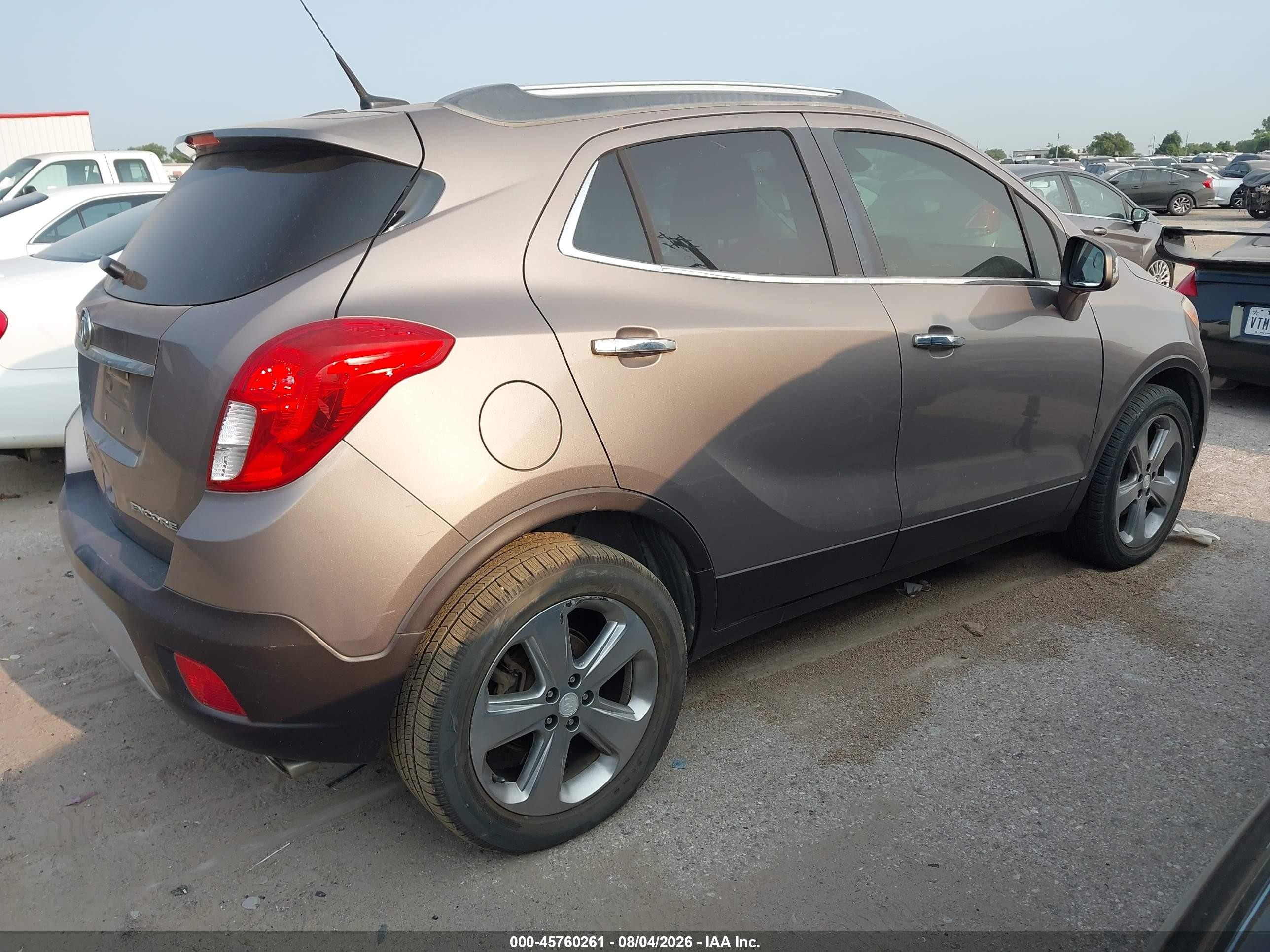 2013 Buick Encore Convenience Brown vin: KL4CJBSB3DB077079