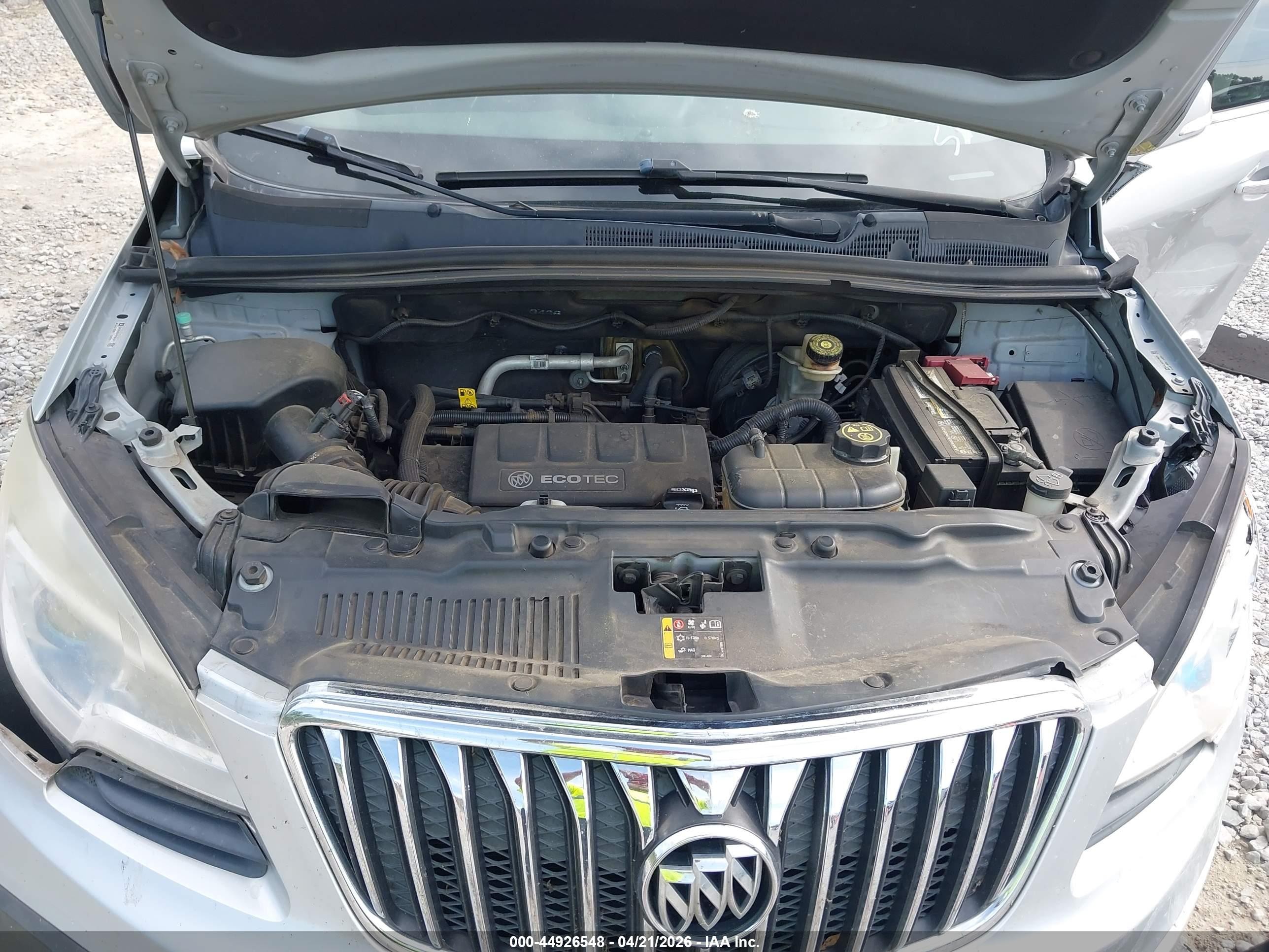2015 Buick Encore Convenience Silver vin: KL4CJBSB3FB136425