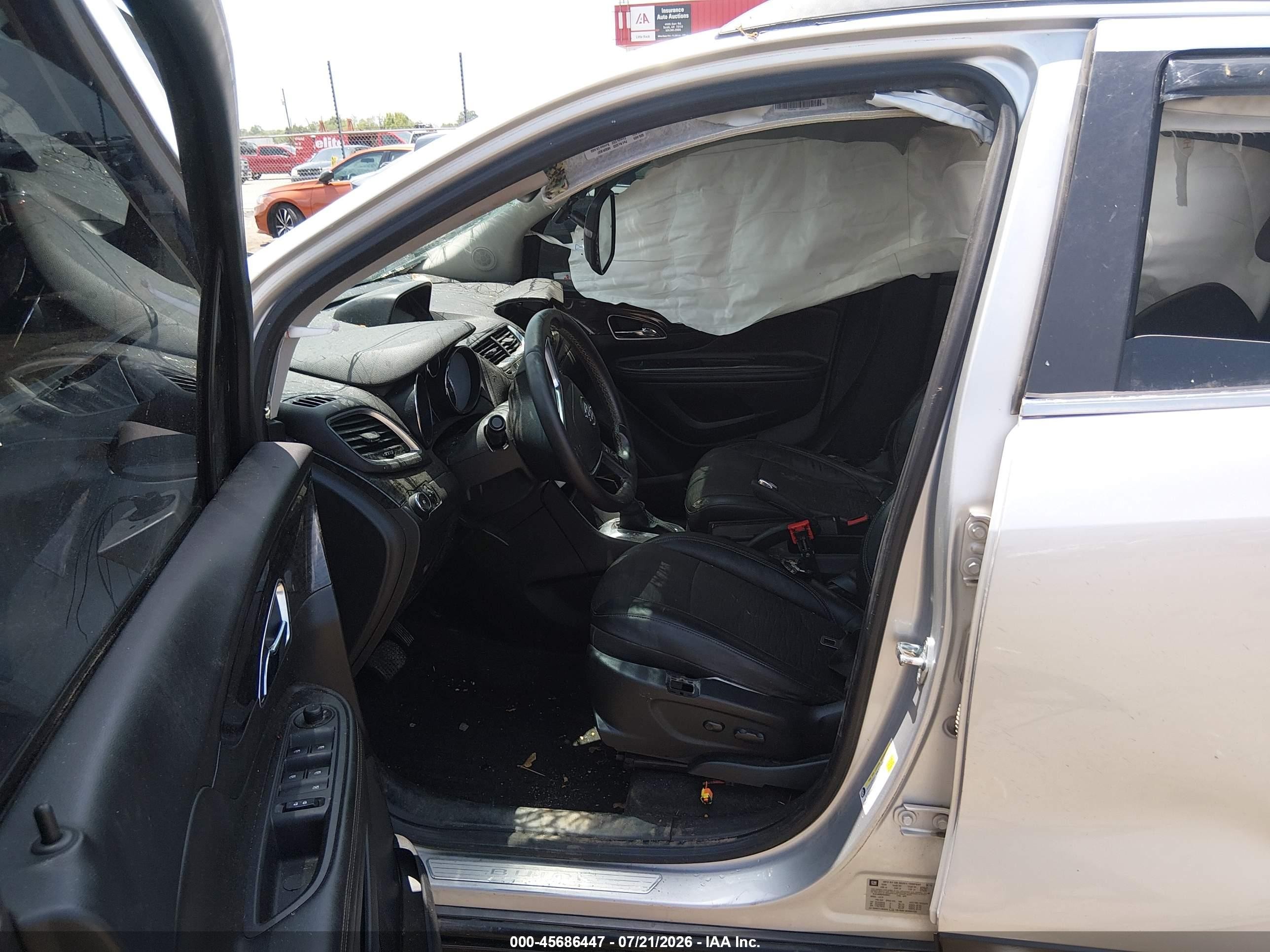 2015 Buick Encore Convenience Silver vin: KL4CJBSB3FB269041