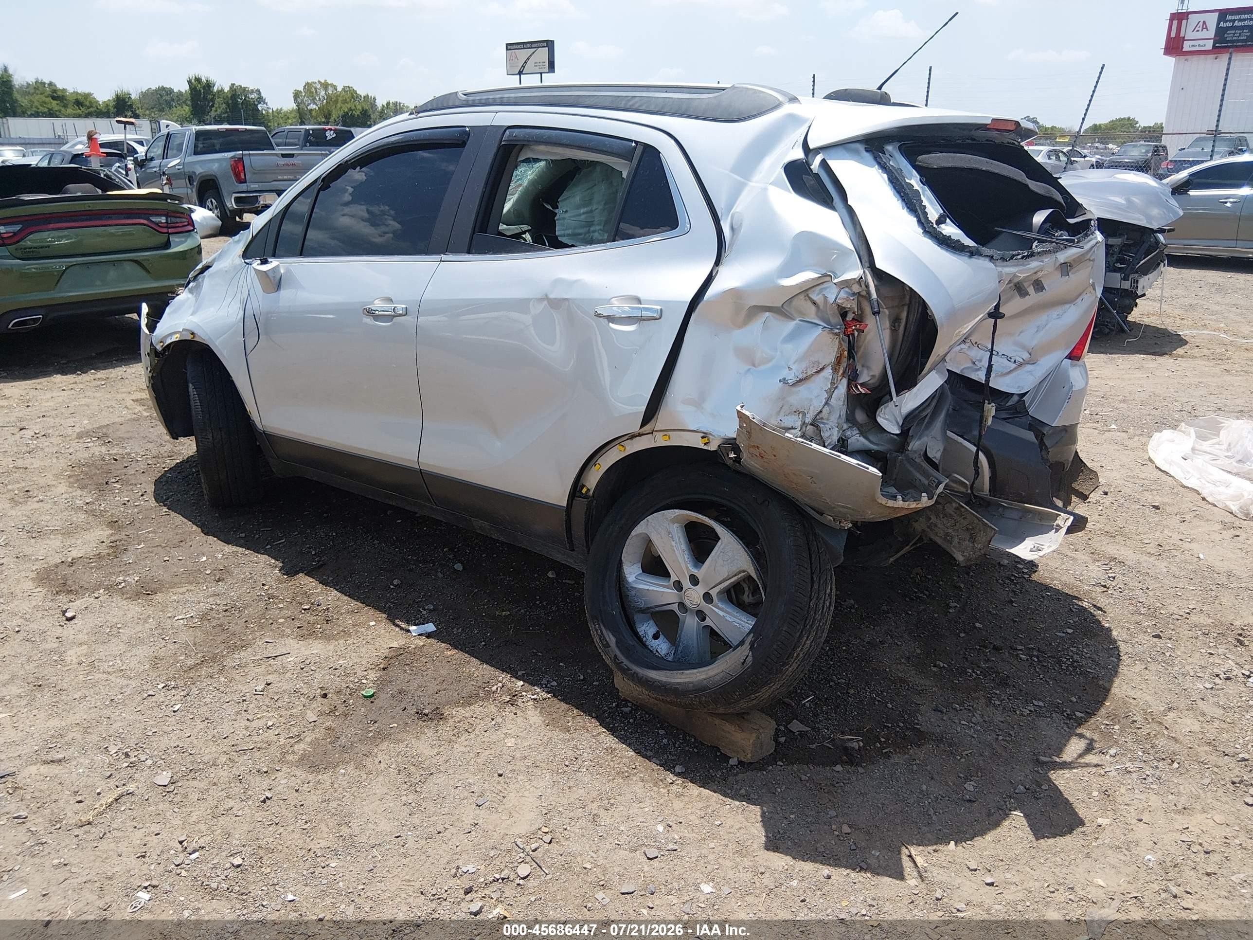 2015 Buick Encore Convenience Silver vin: KL4CJBSB3FB269041