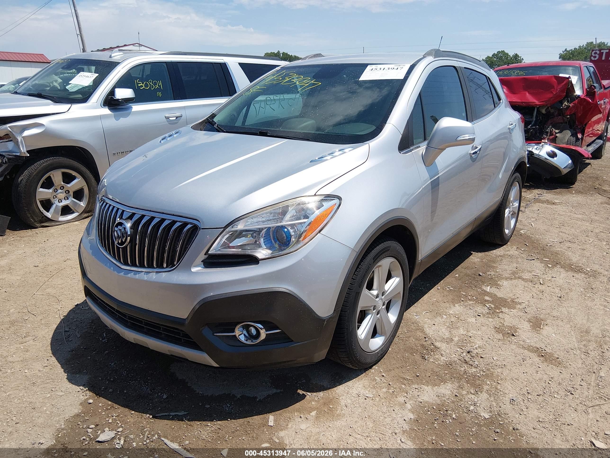 2015 Buick Encore Convenience Silver vin: KL4CJBSB3FB270058