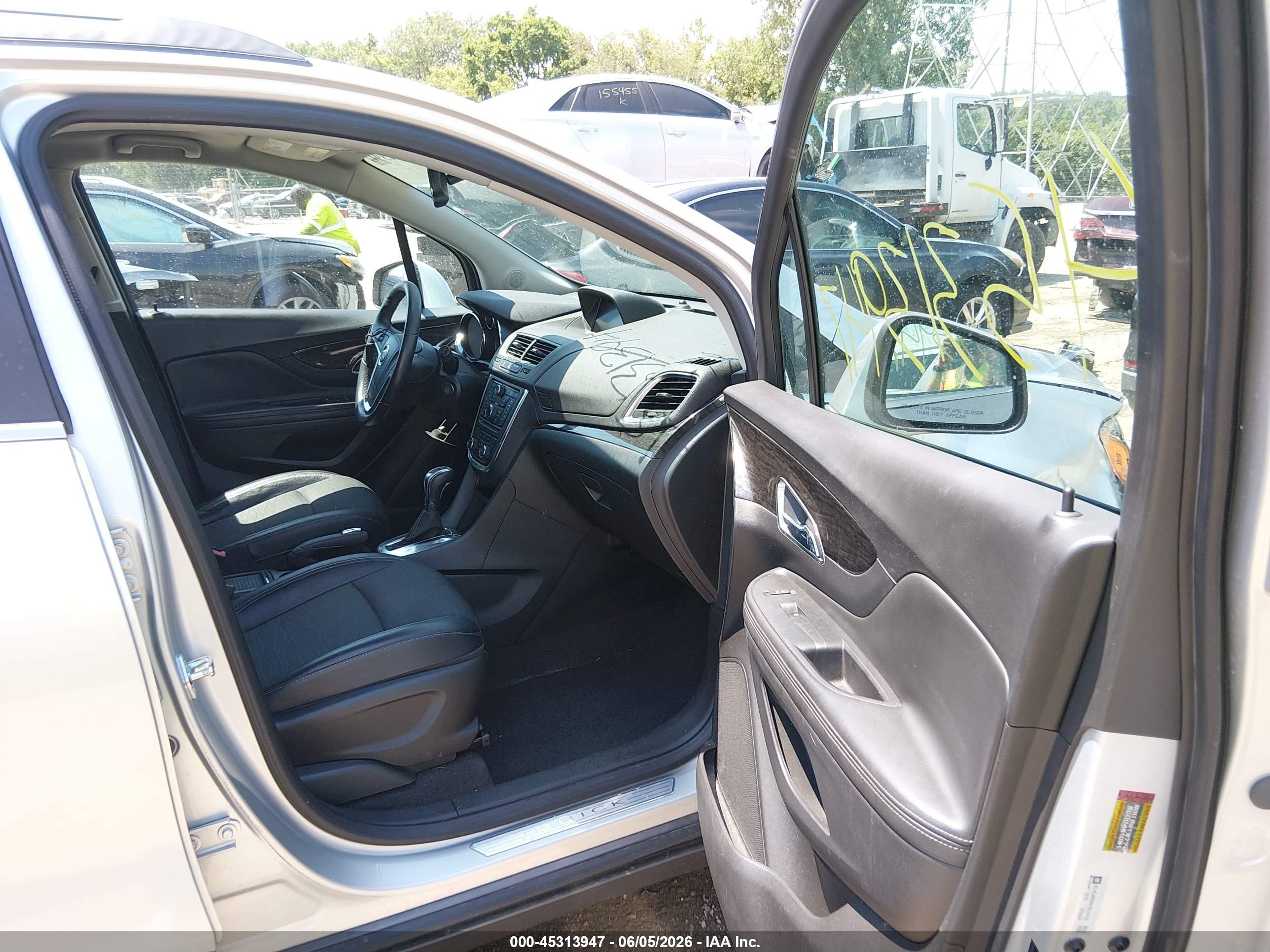 2015 Buick Encore Convenience Silver vin: KL4CJBSB3FB270058