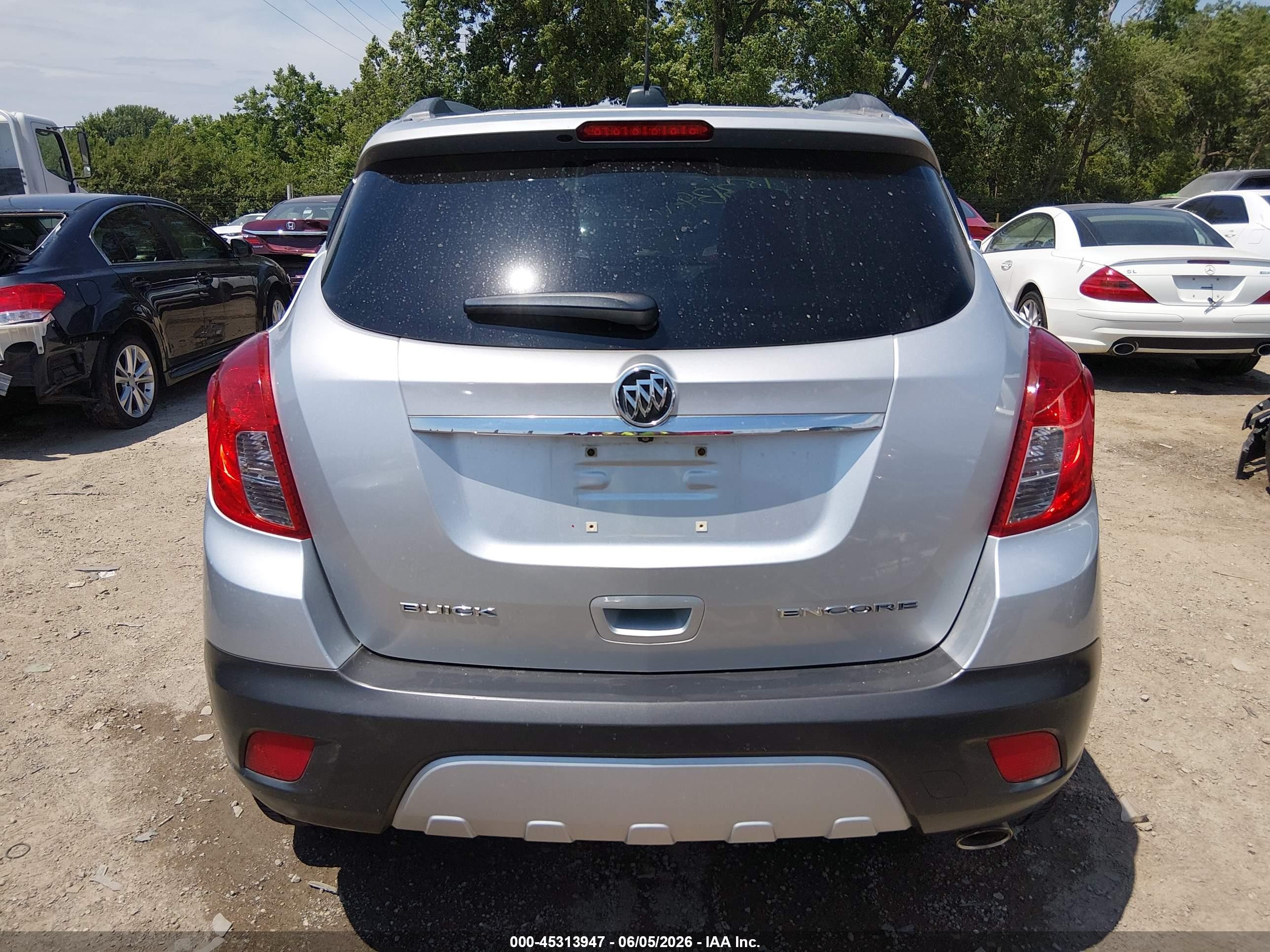 2015 Buick Encore Convenience Silver vin: KL4CJBSB3FB270058
