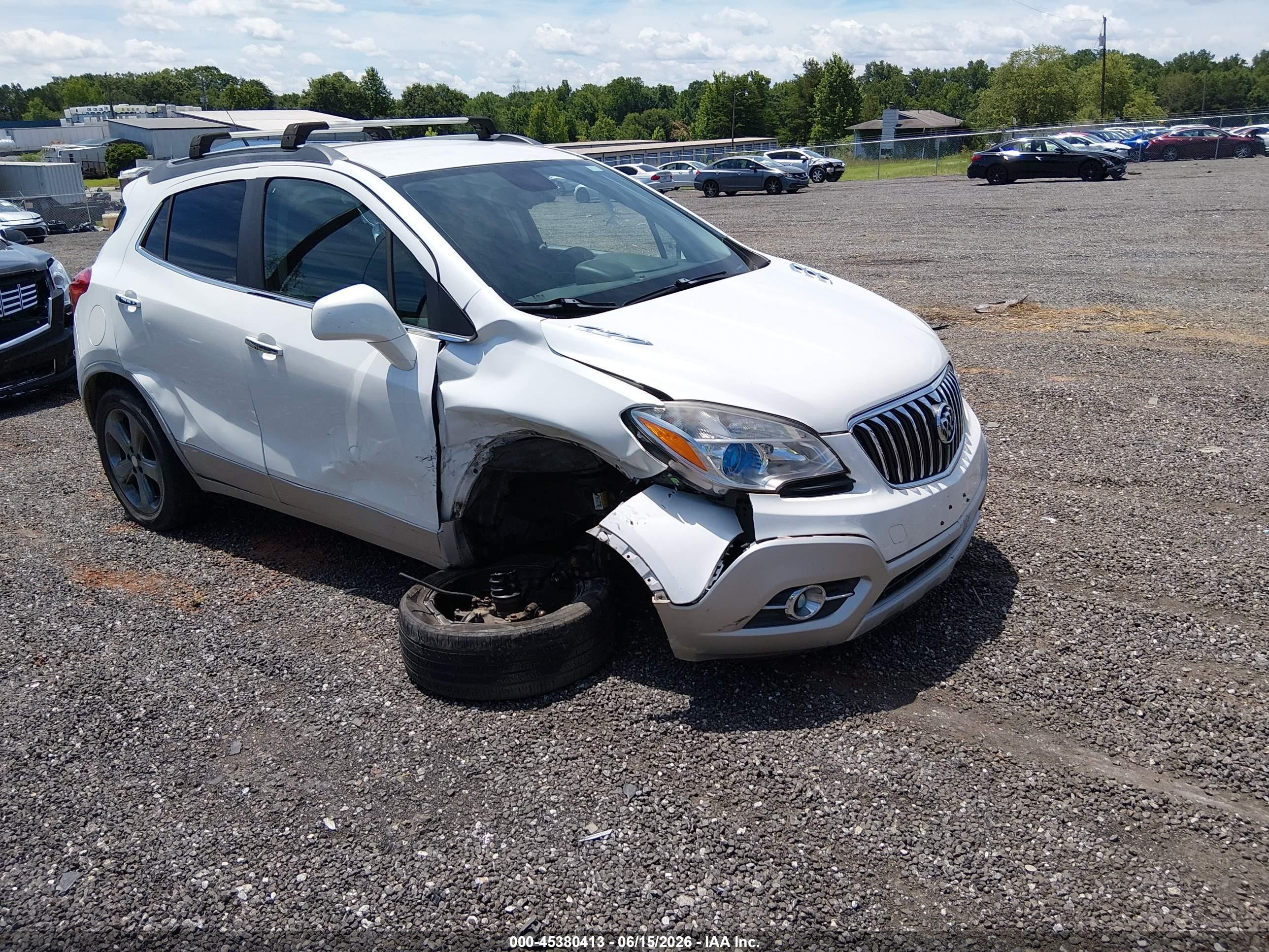 2013 Buick Encore Convenience White vin: KL4CJBSB4DB085157