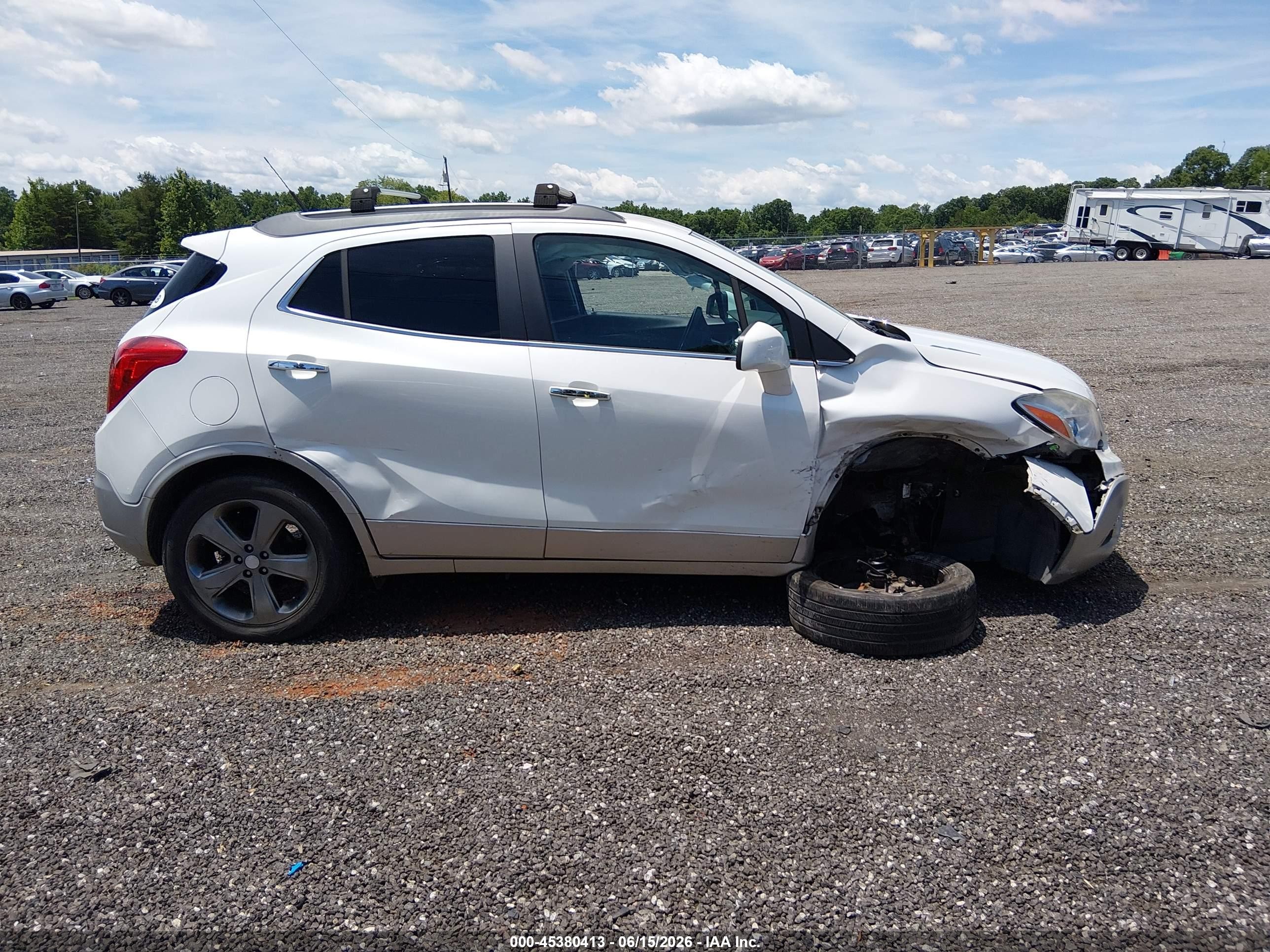 2013 Buick Encore Convenience Белый vin: KL4CJBSB4DB085157