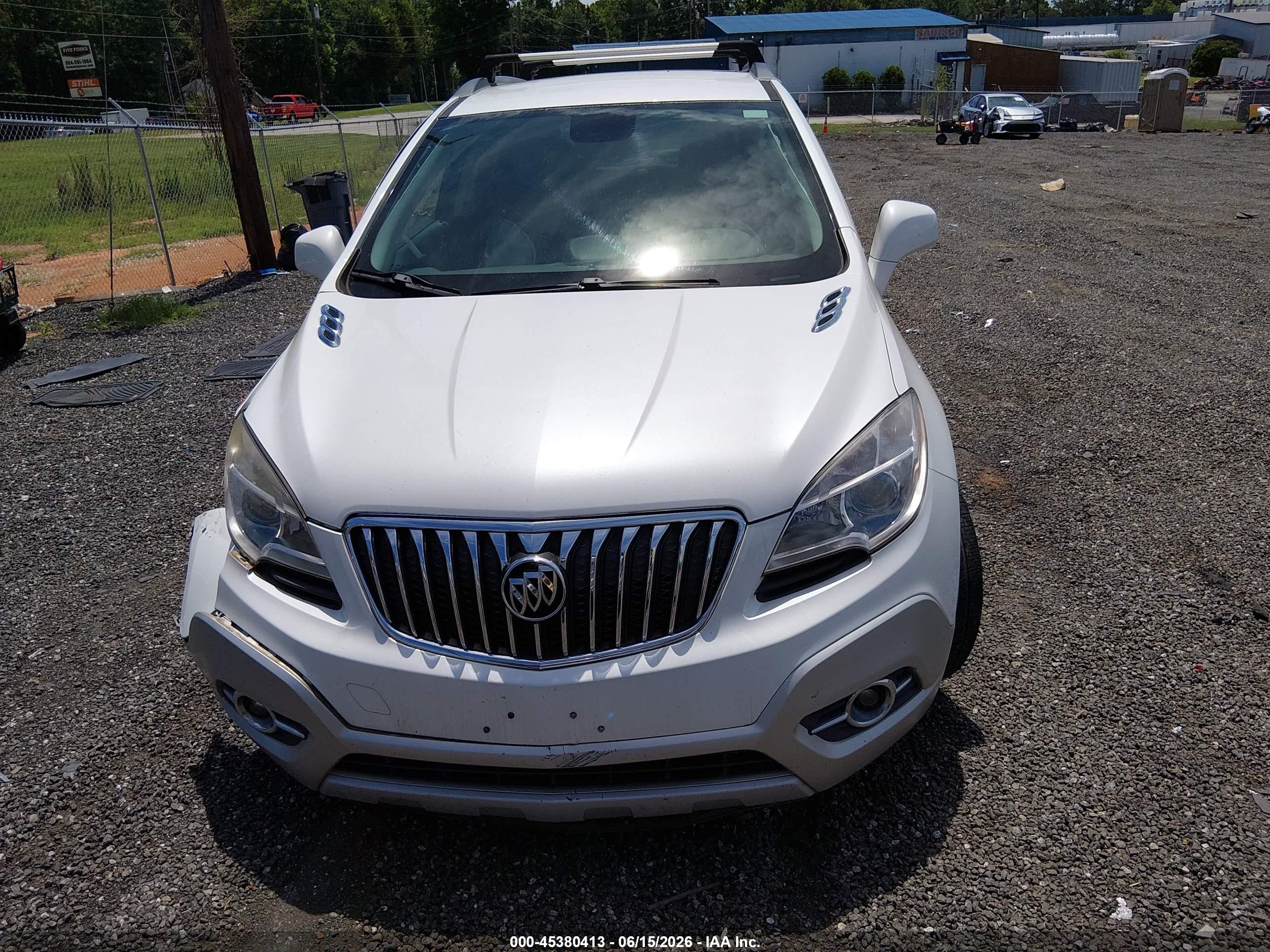 2013 Buick Encore Convenience Белый vin: KL4CJBSB4DB085157