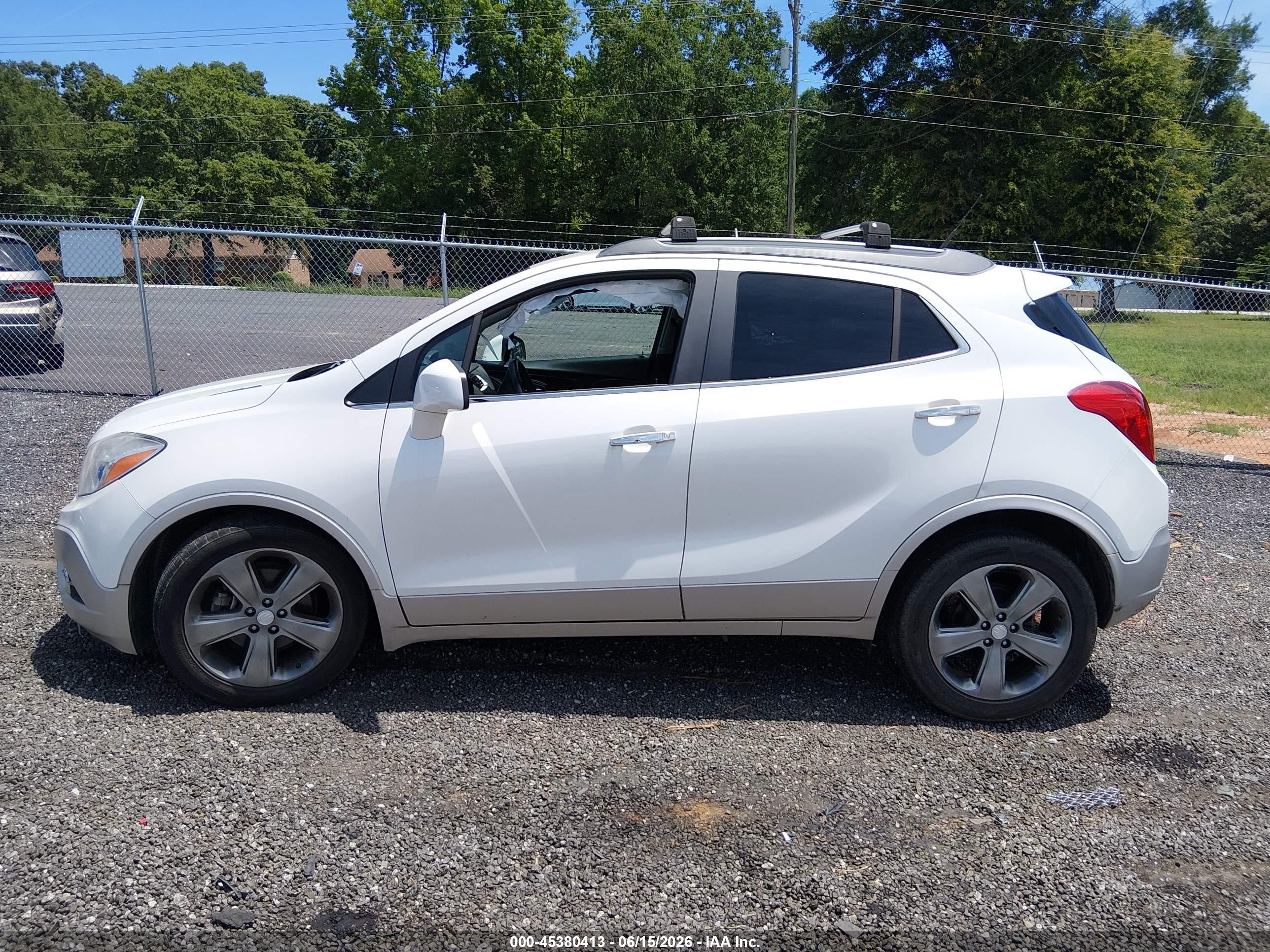 2013 Buick Encore Convenience Белый vin: KL4CJBSB4DB085157