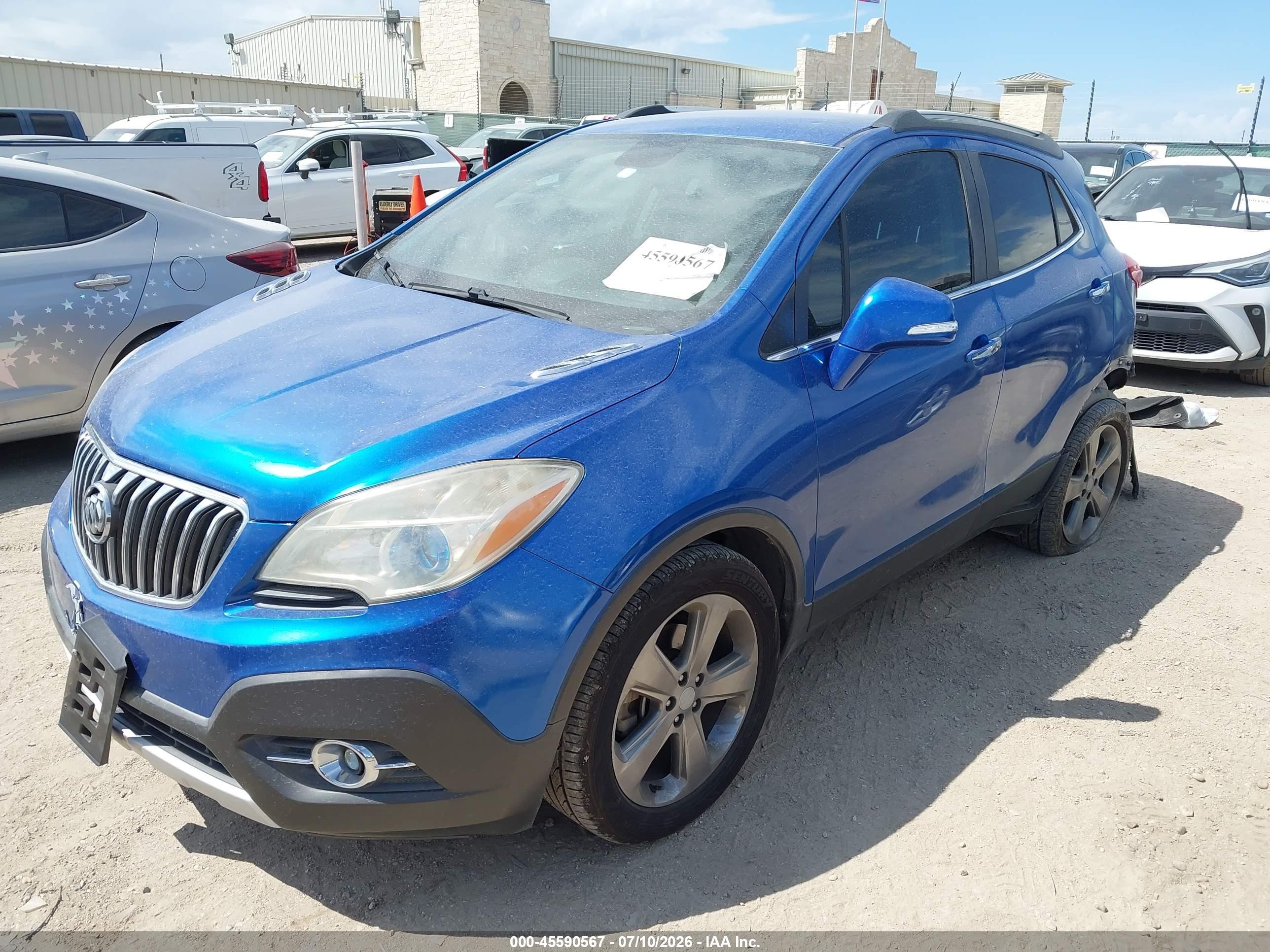 2014 Buick Encore Convenience Blue vin: KL4CJBSB4EB607092