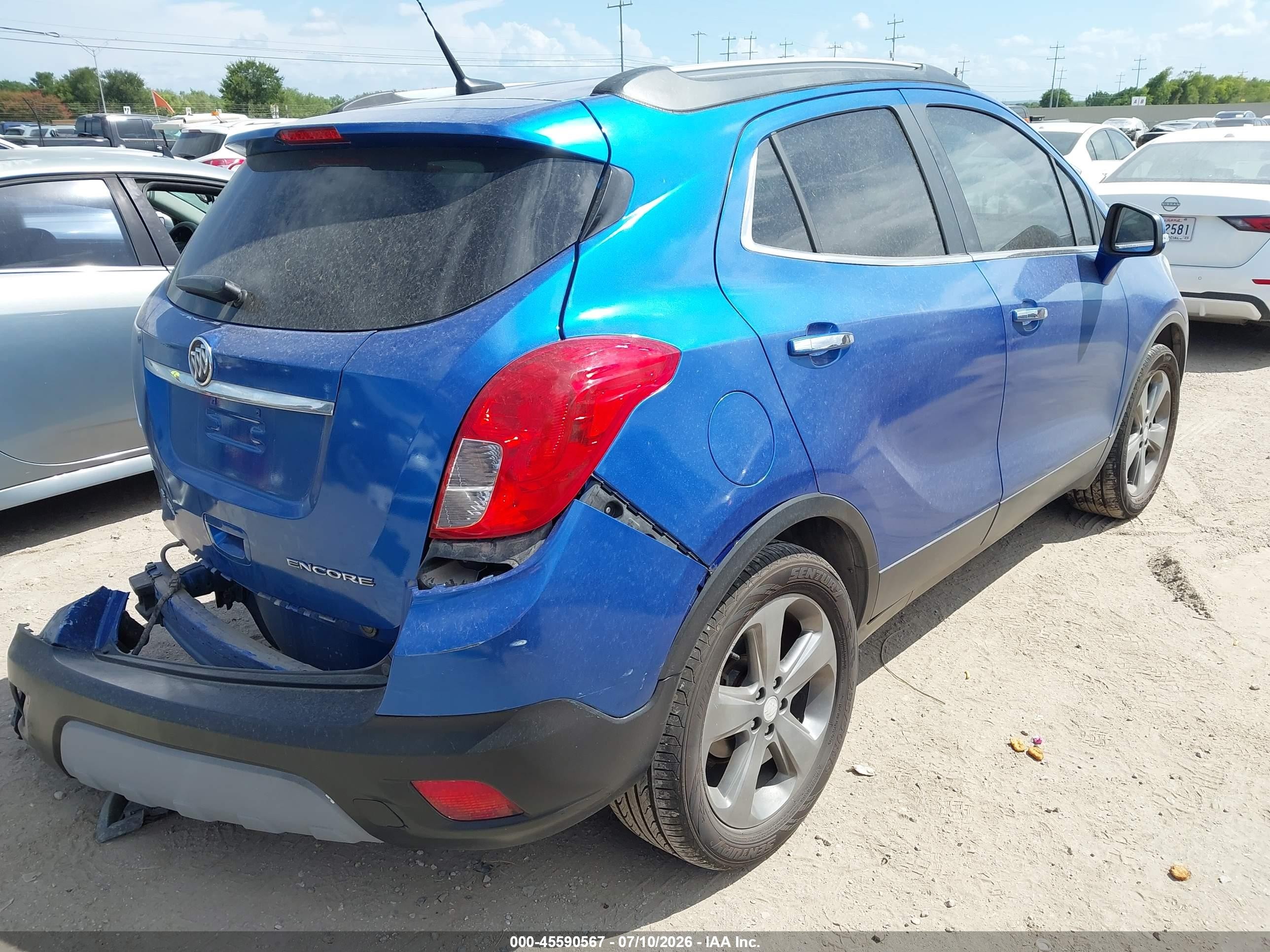 2014 Buick Encore Convenience Blue vin: KL4CJBSB4EB607092