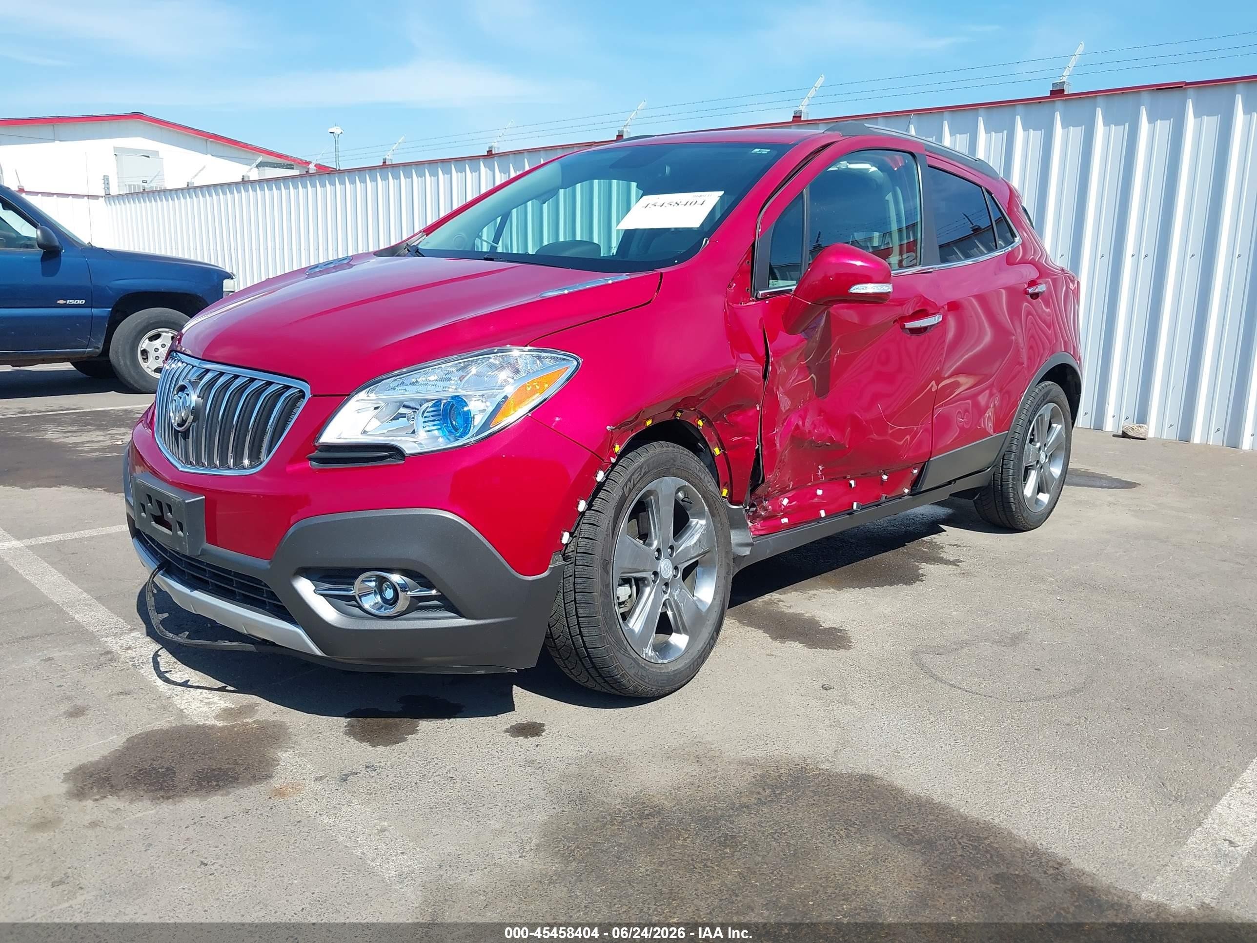 2014 Buick Encore Convenience Red vin: KL4CJBSB4EB615645