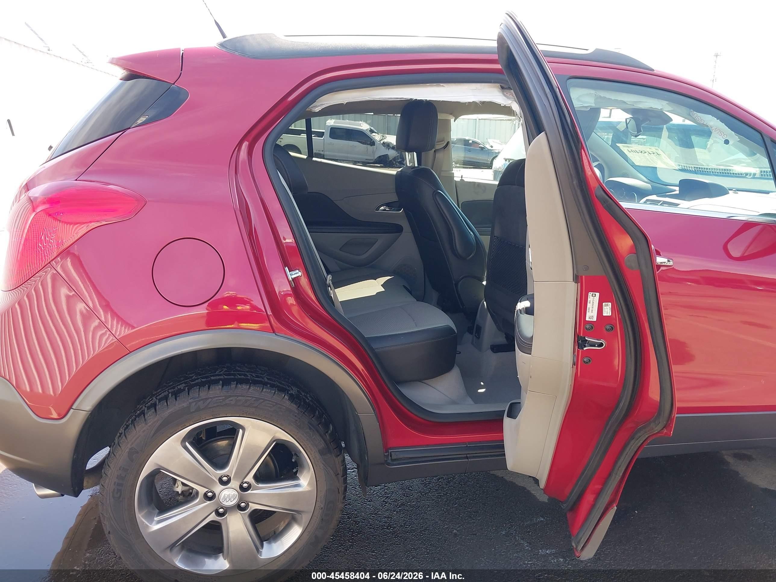 2014 Buick Encore Convenience Red vin: KL4CJBSB4EB615645