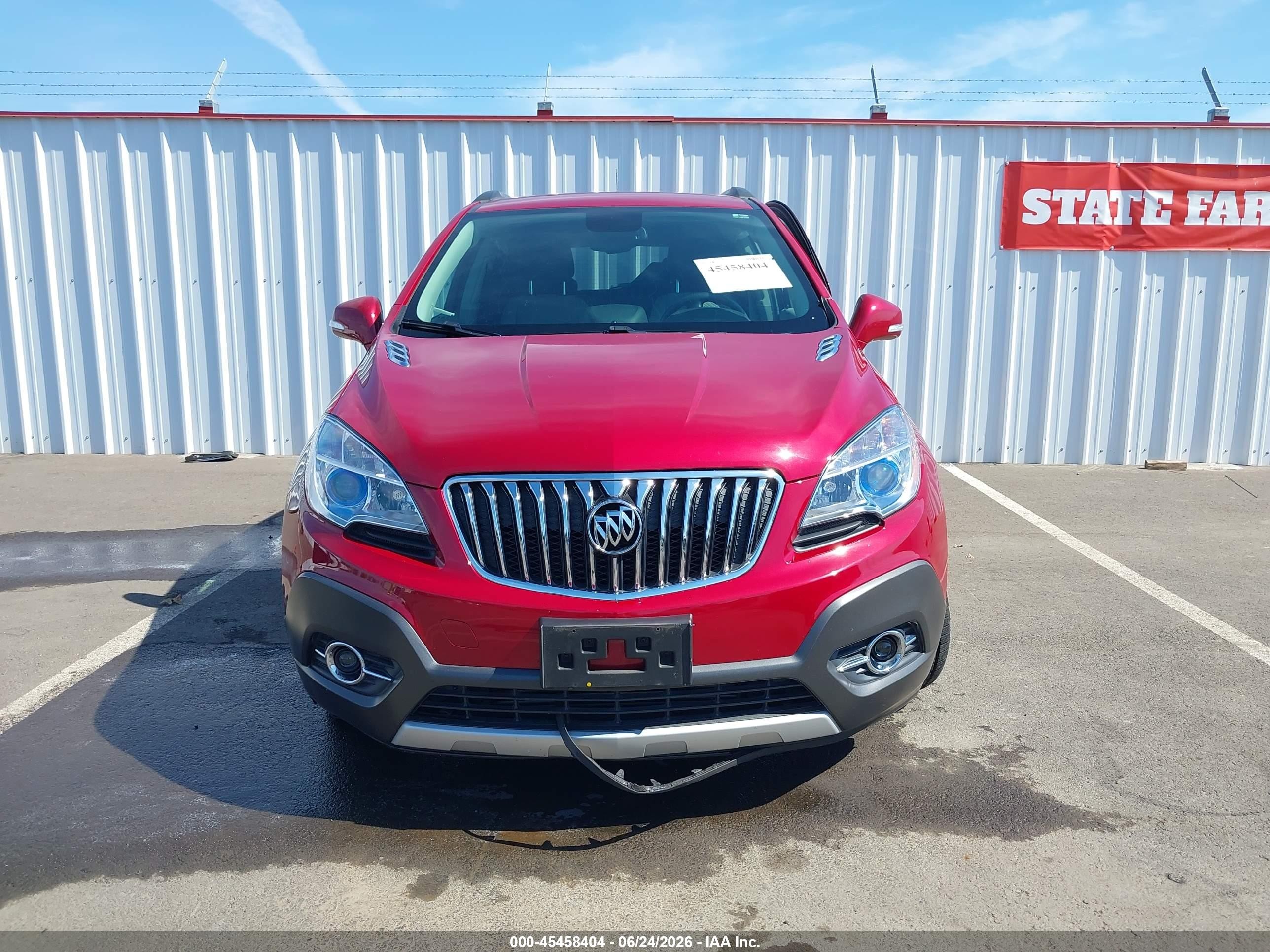 2014 Buick Encore Convenience Red vin: KL4CJBSB4EB615645