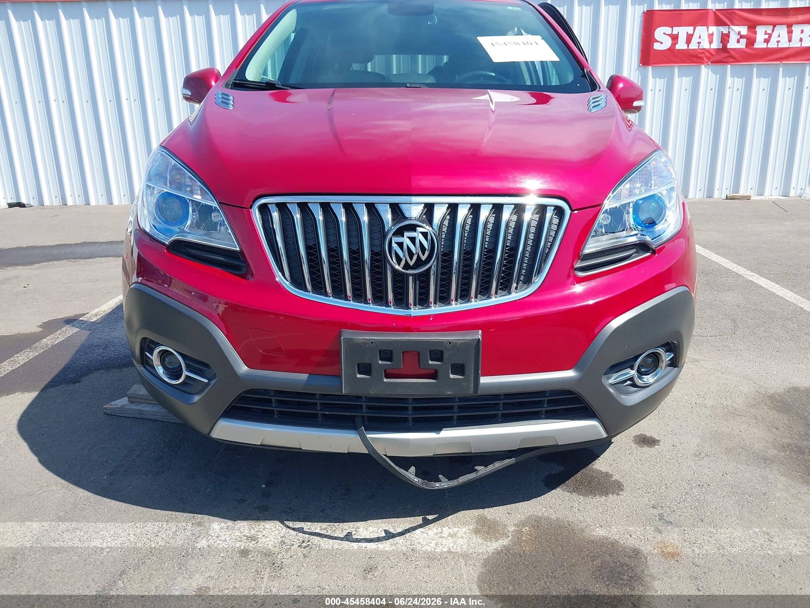 2014 Buick Encore Convenience Red vin: KL4CJBSB4EB615645