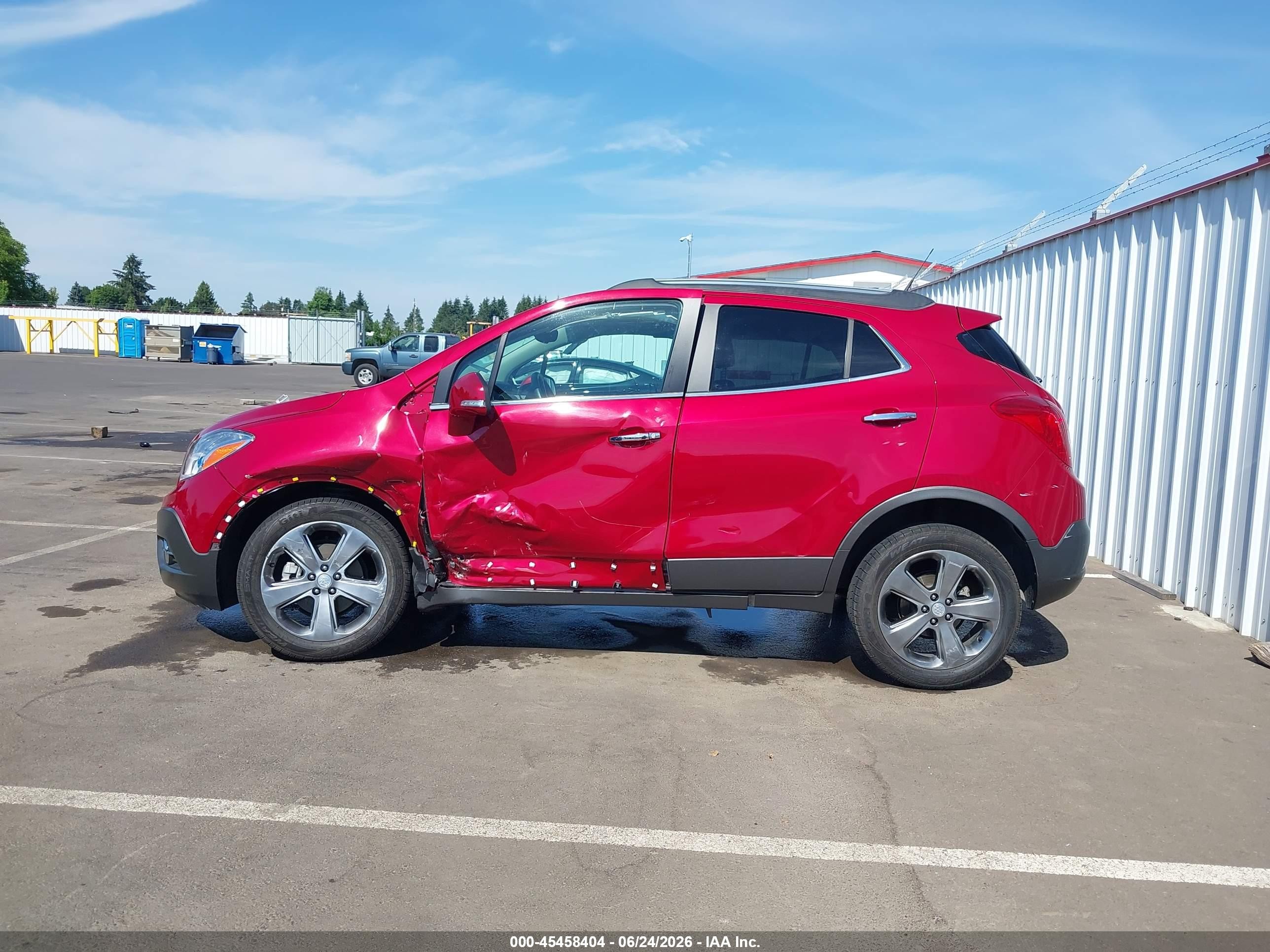2014 Buick Encore Convenience Red vin: KL4CJBSB4EB615645