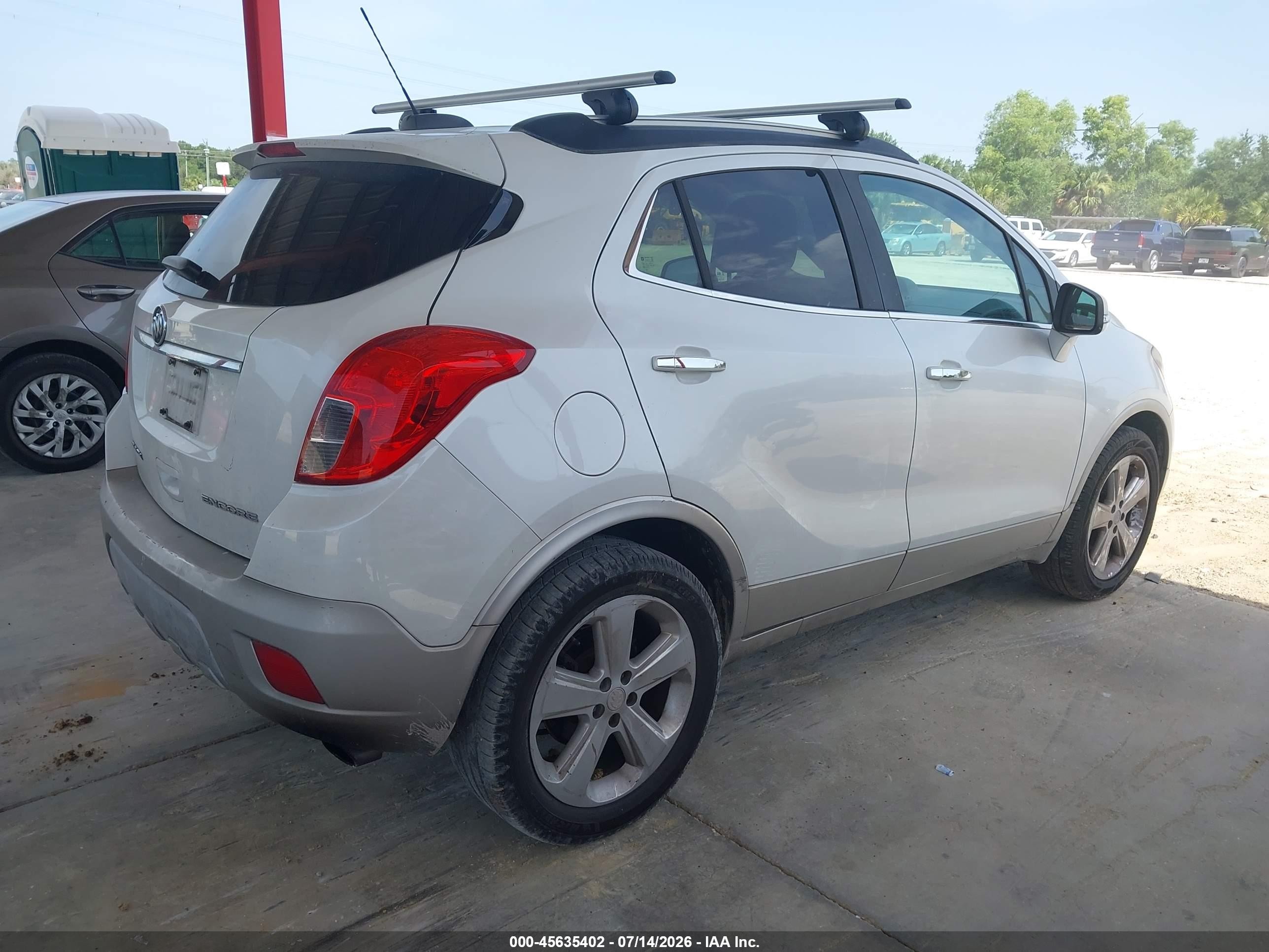 2015 Buick Encore Convenience Белый vin: KL4CJBSB4FB113543