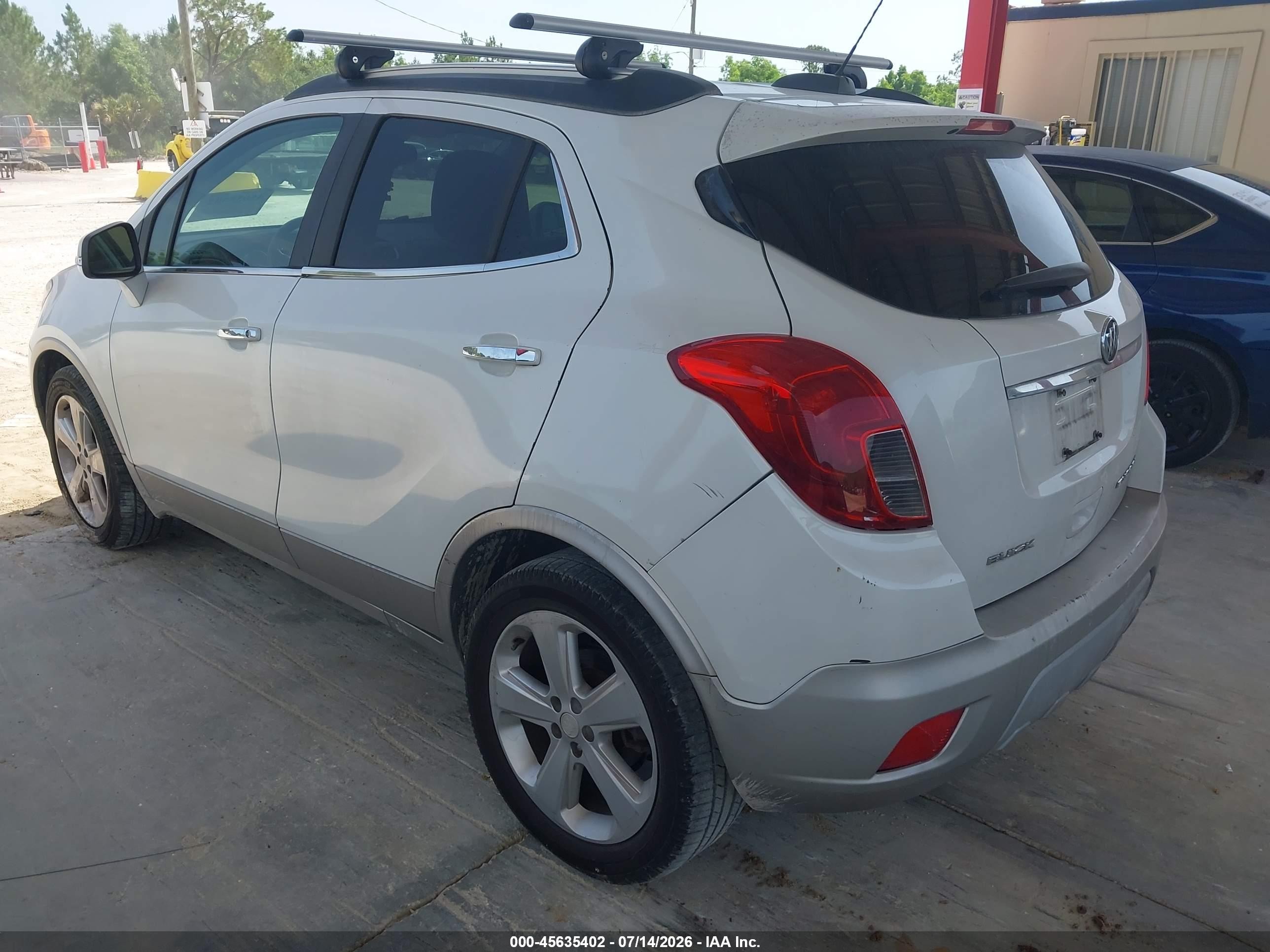2015 Buick Encore Convenience Белый vin: KL4CJBSB4FB113543