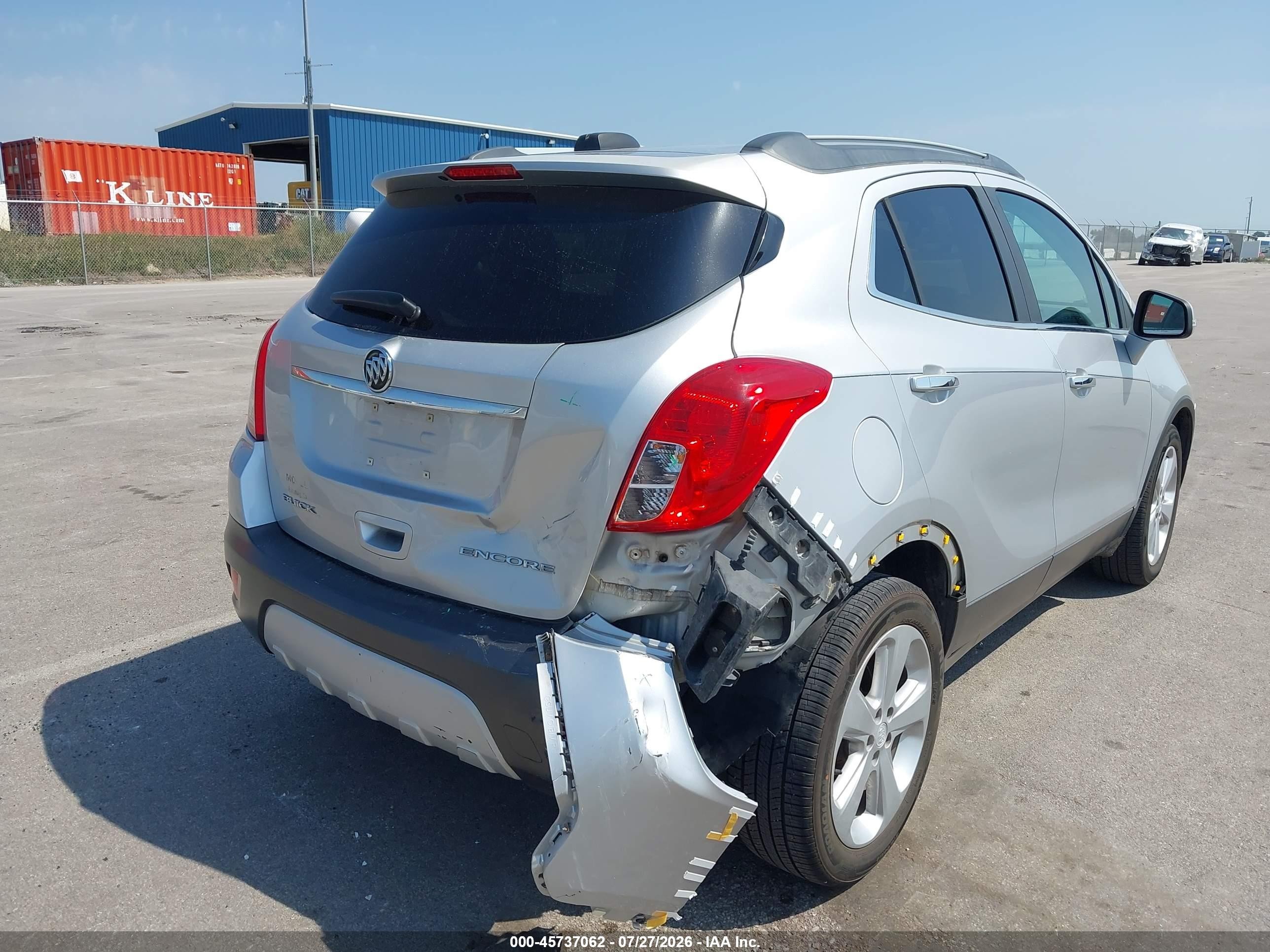 2015 Buick Encore Convenience Silver vin: KL4CJBSB4FB129418