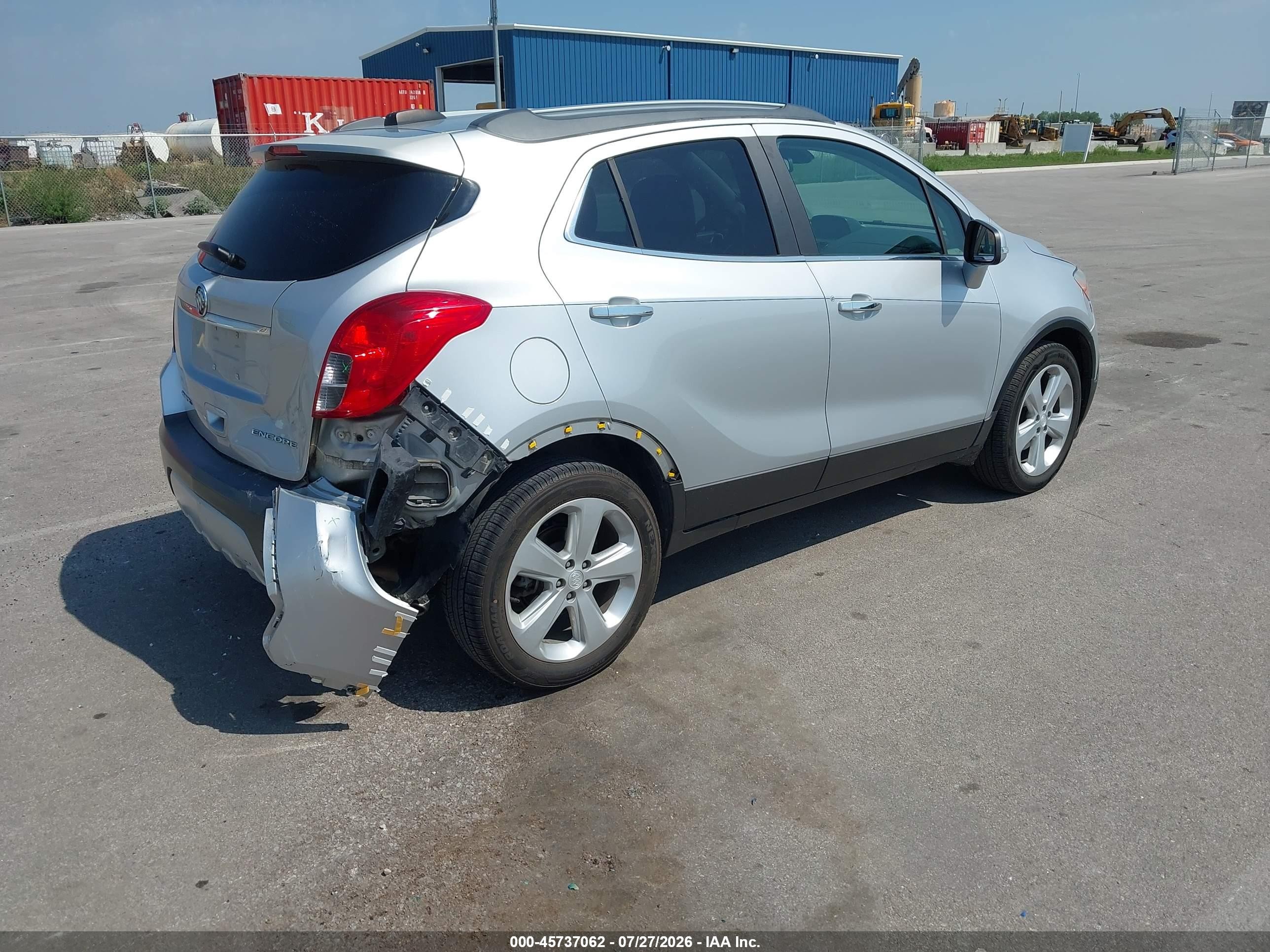 2015 Buick Encore Convenience Silver vin: KL4CJBSB4FB129418