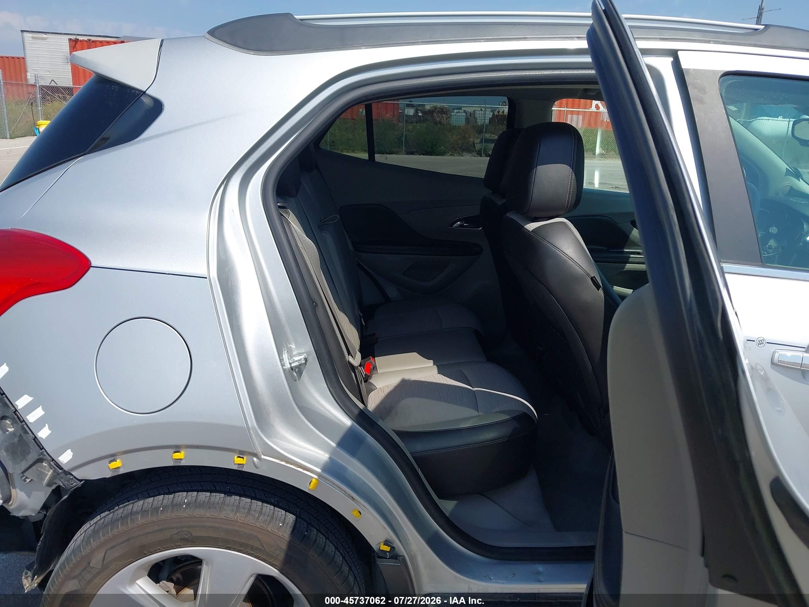 2015 Buick Encore Convenience Silver vin: KL4CJBSB4FB129418