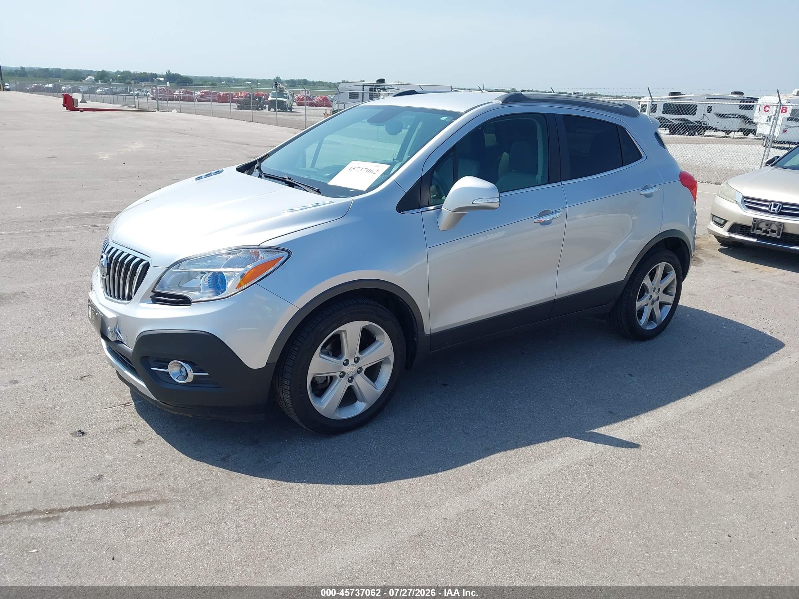 2015 Buick Encore Convenience Silver vin: KL4CJBSB4FB129418