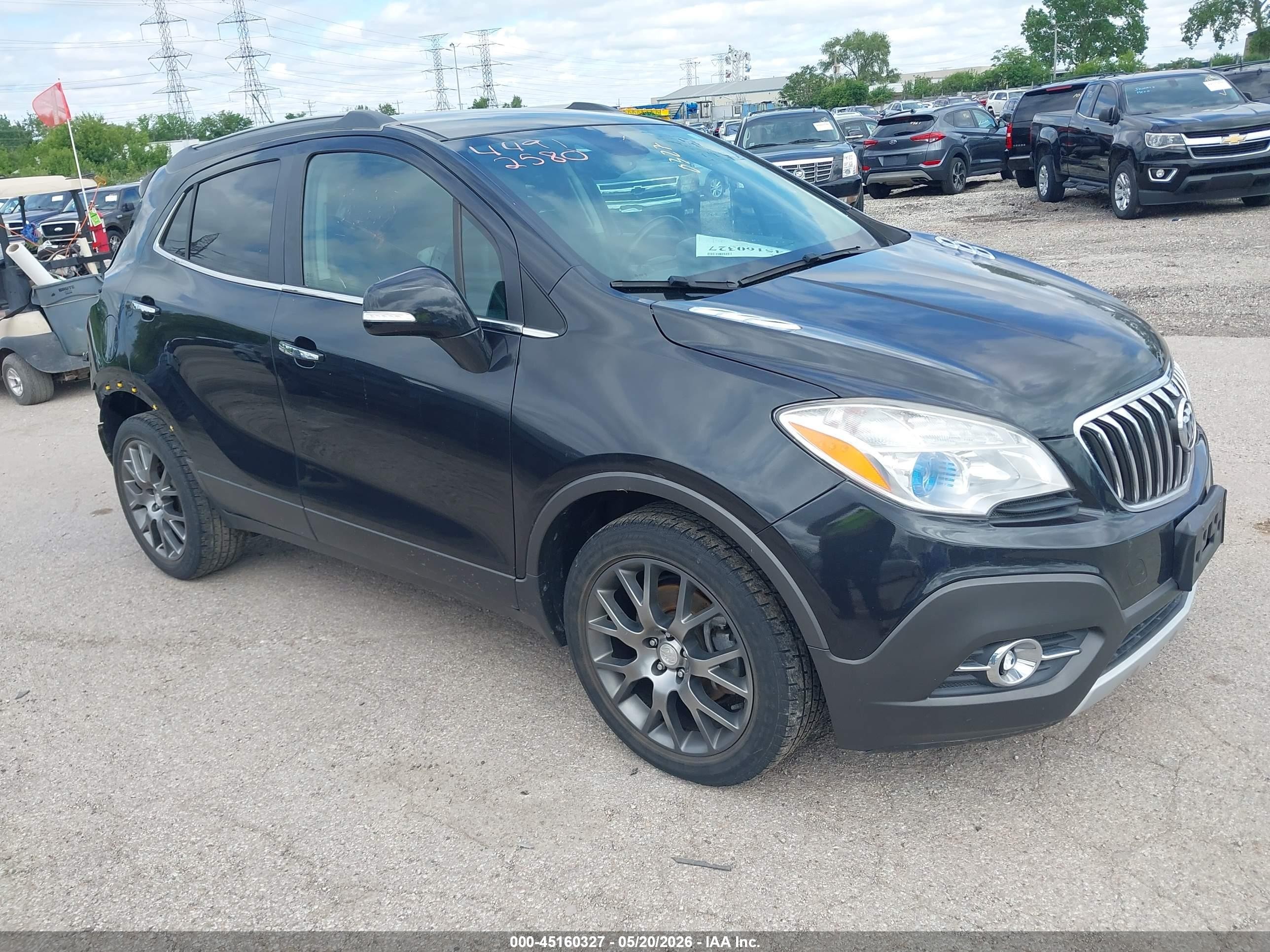 2015 Buick Encore Convenience Black vin: KL4CJBSB4FB267511
