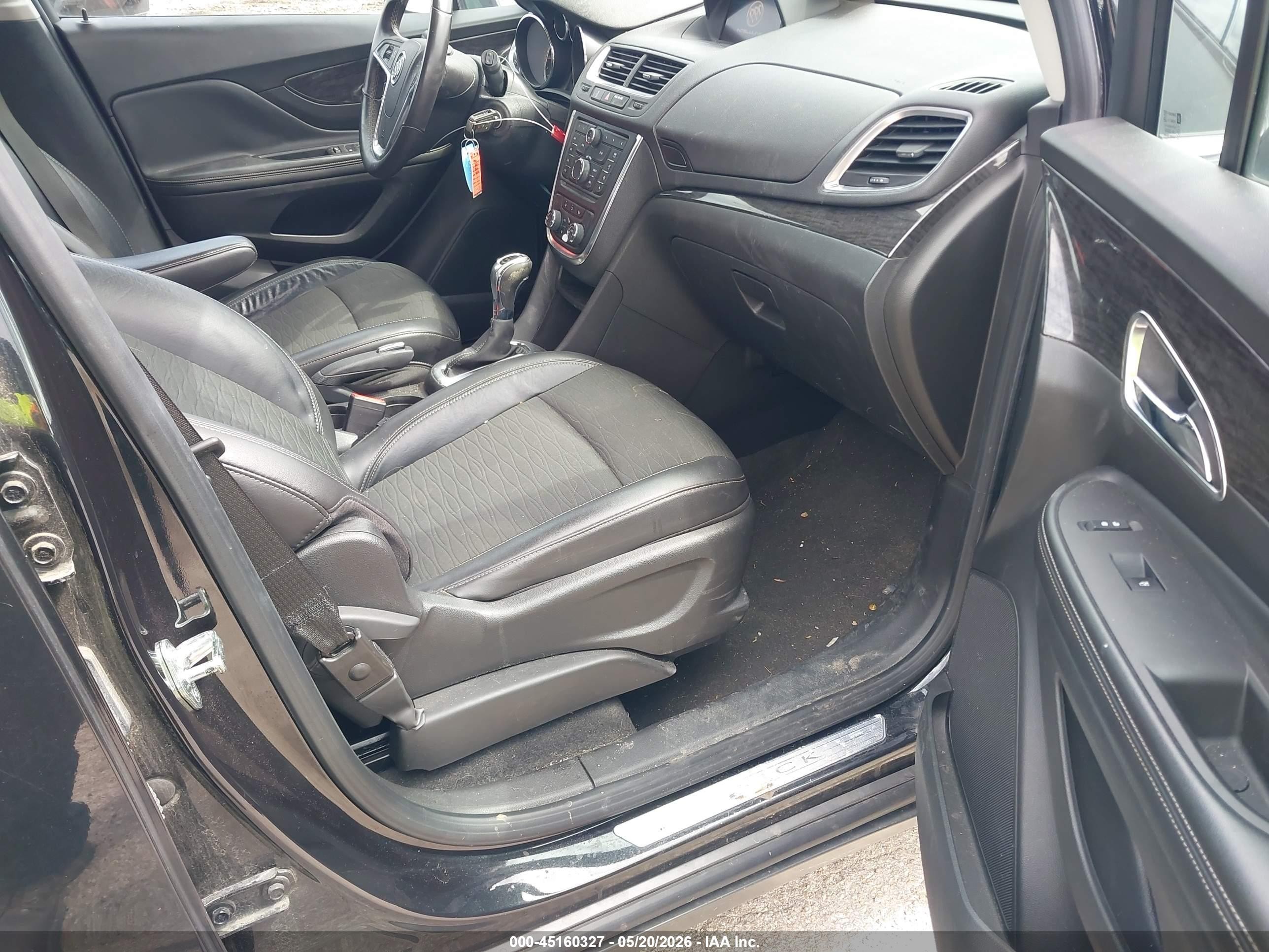 2015 Buick Encore Convenience Черный vin: KL4CJBSB4FB267511