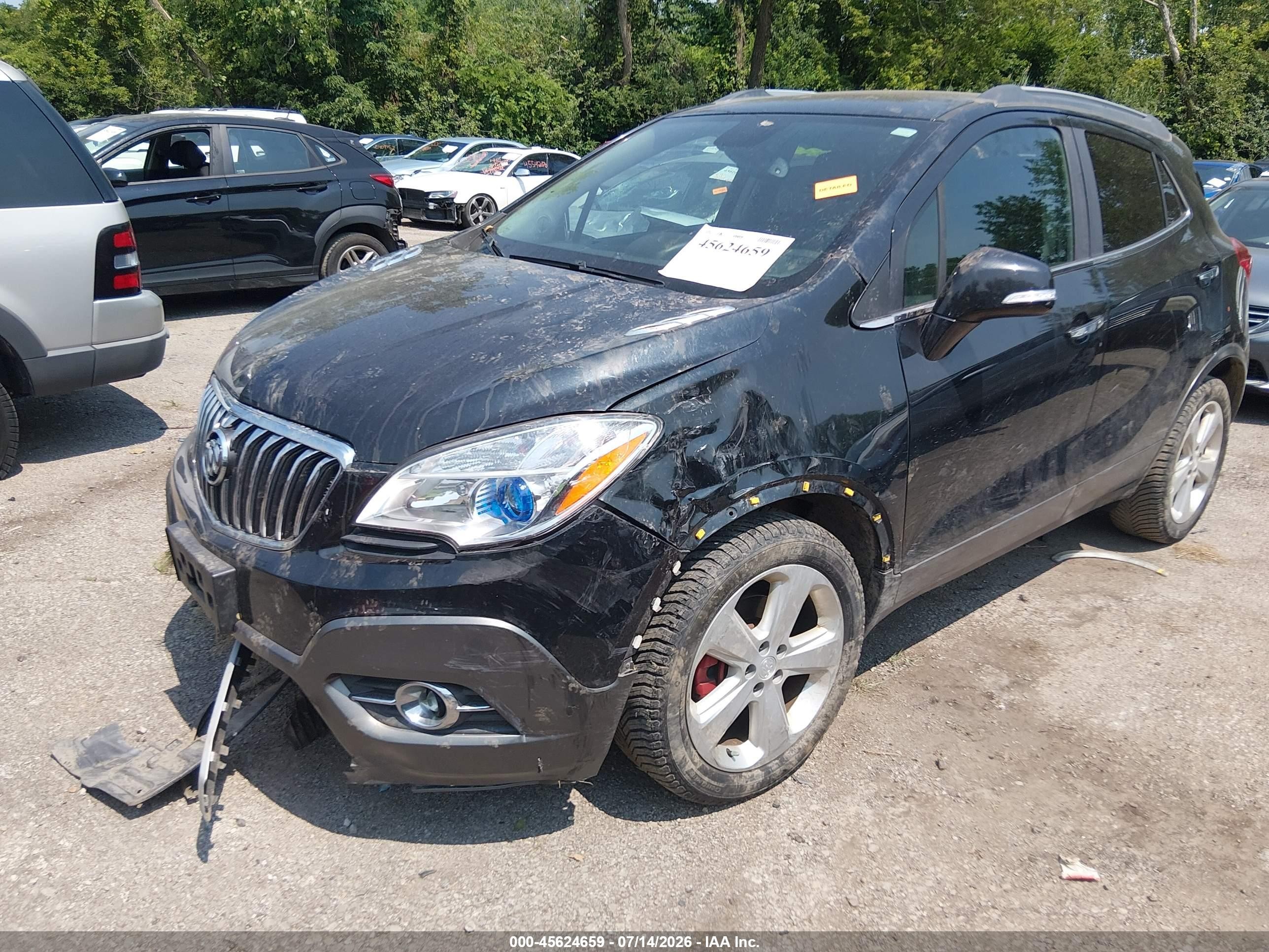 2015 Buick Encore Convenience Black vin: KL4CJBSB4FB267718
