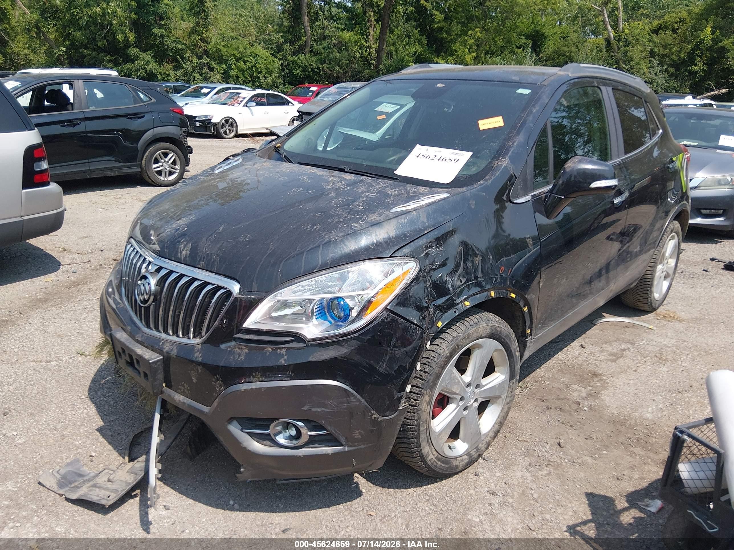 2015 Buick Encore Convenience Black vin: KL4CJBSB4FB267718