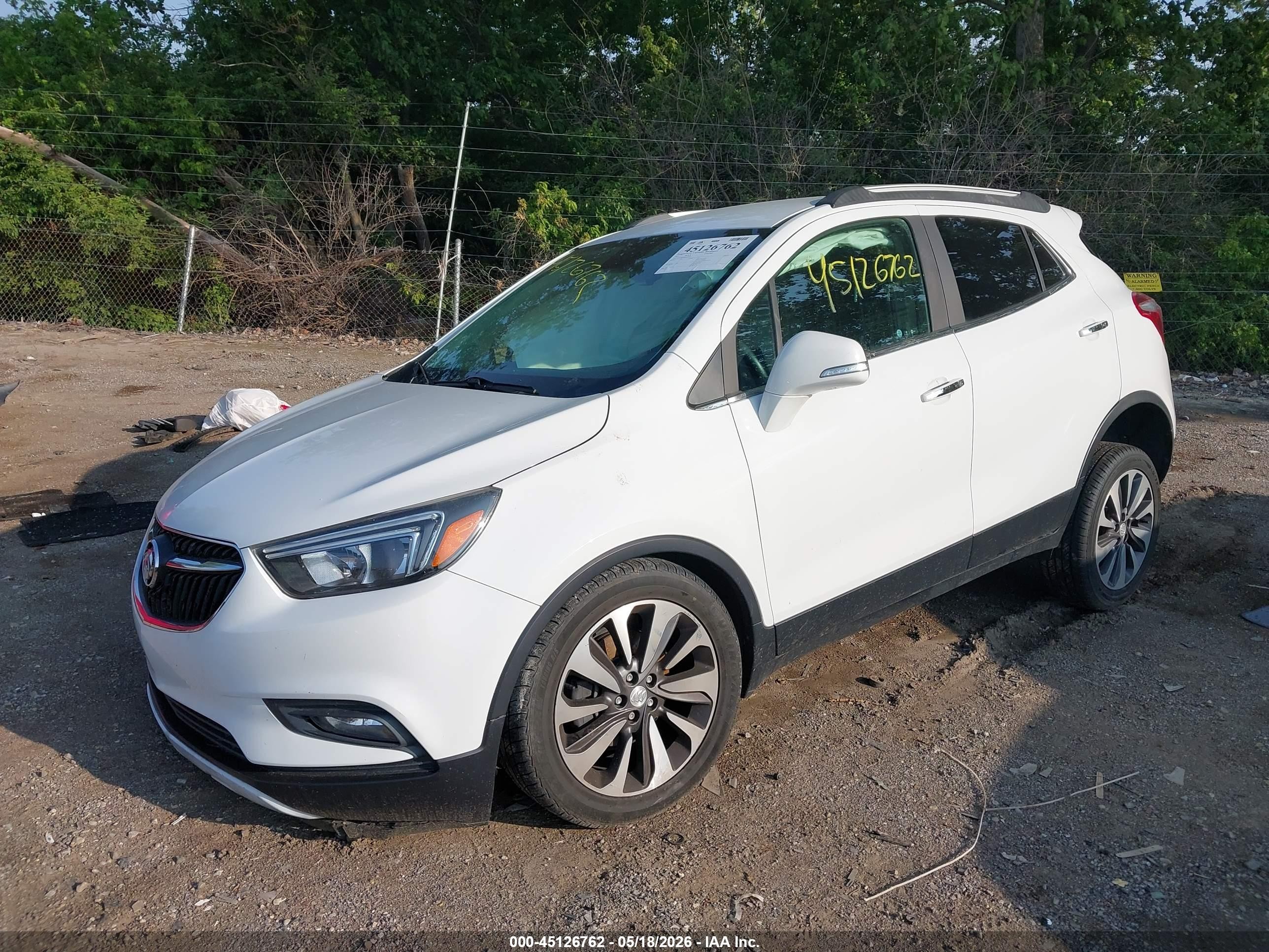 2017 Buick Encore Preferred Ii White vin: KL4CJBSB4HB158341